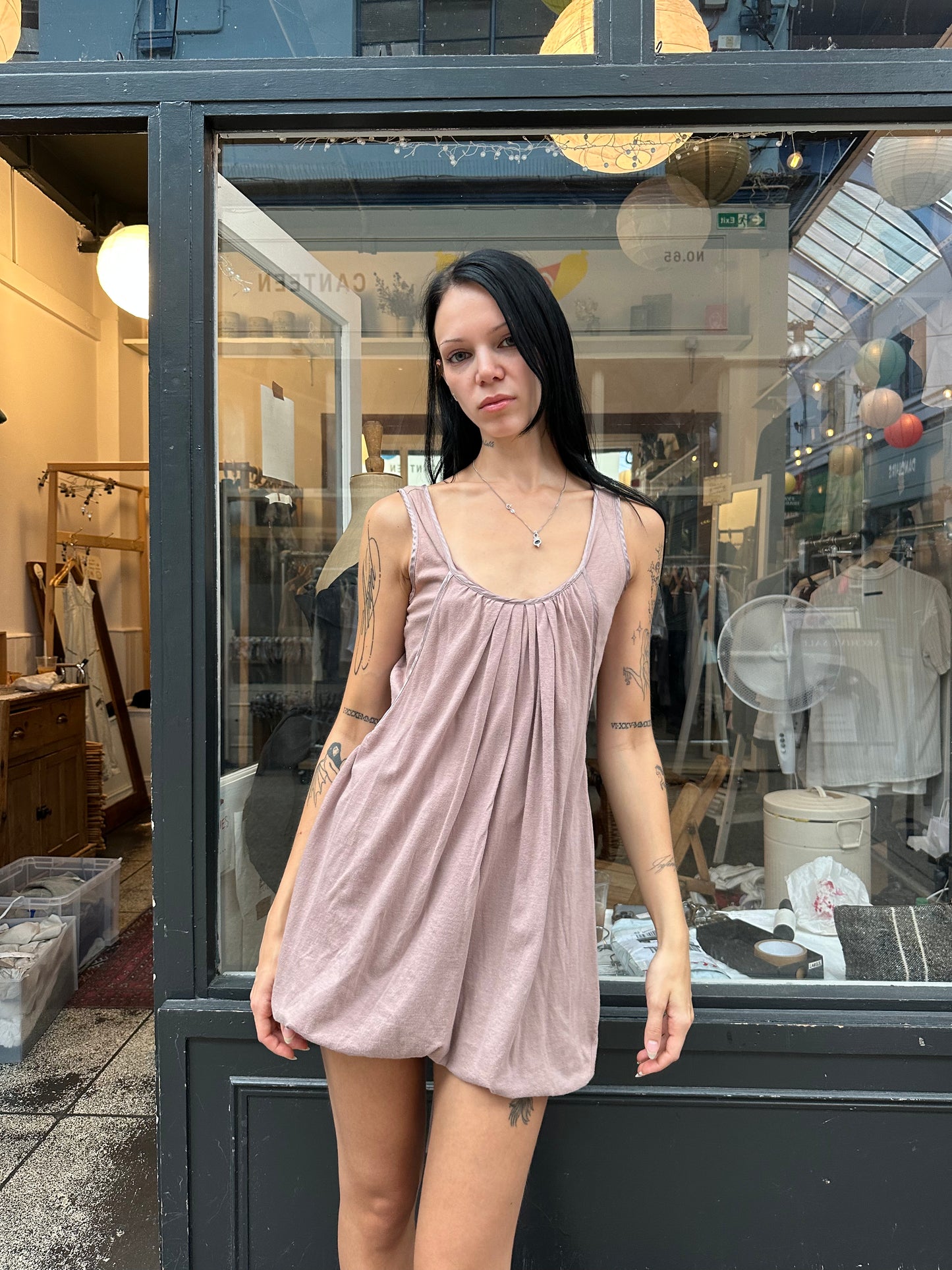 Structured cotton dress