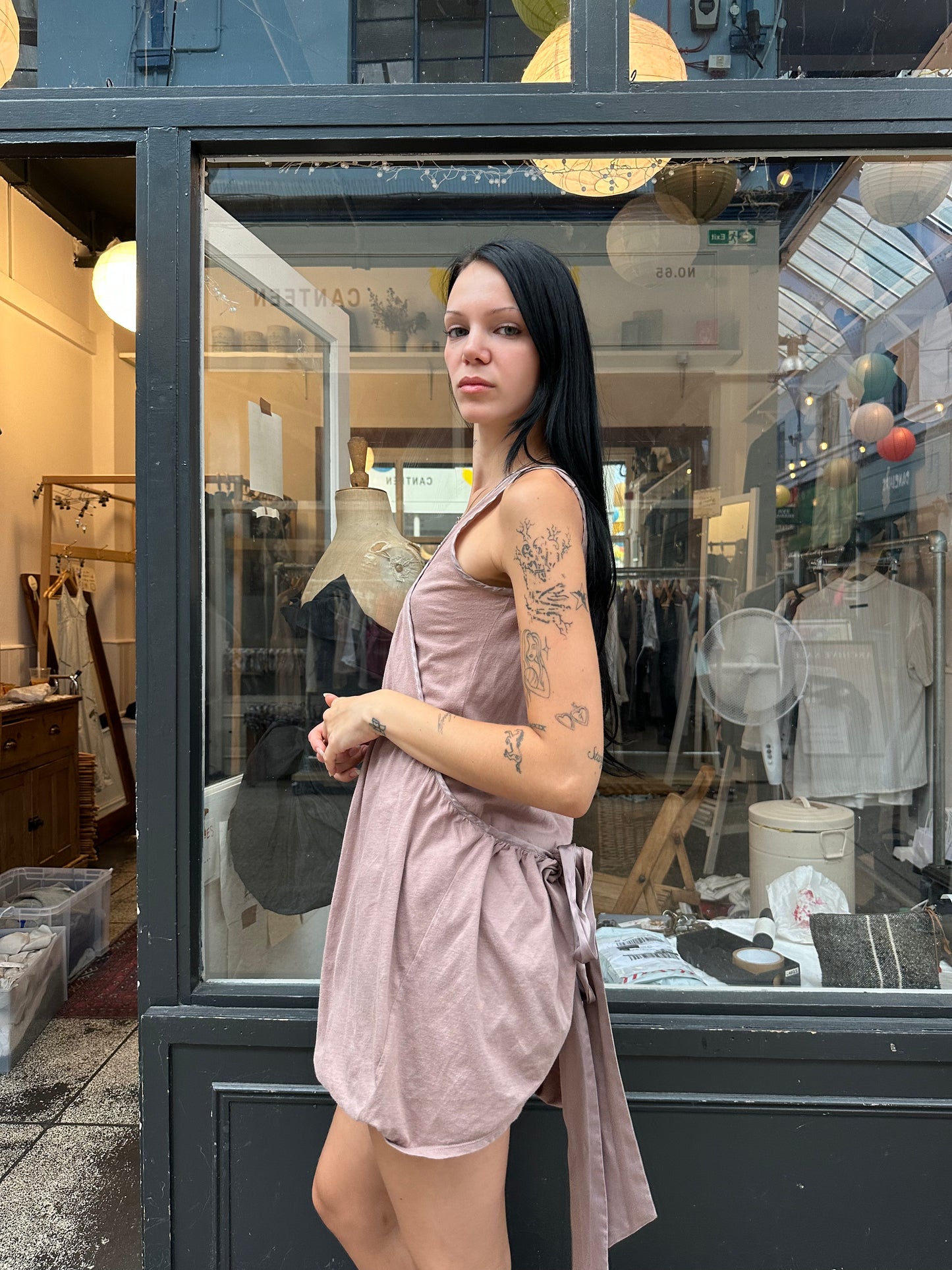 Structured cotton dress