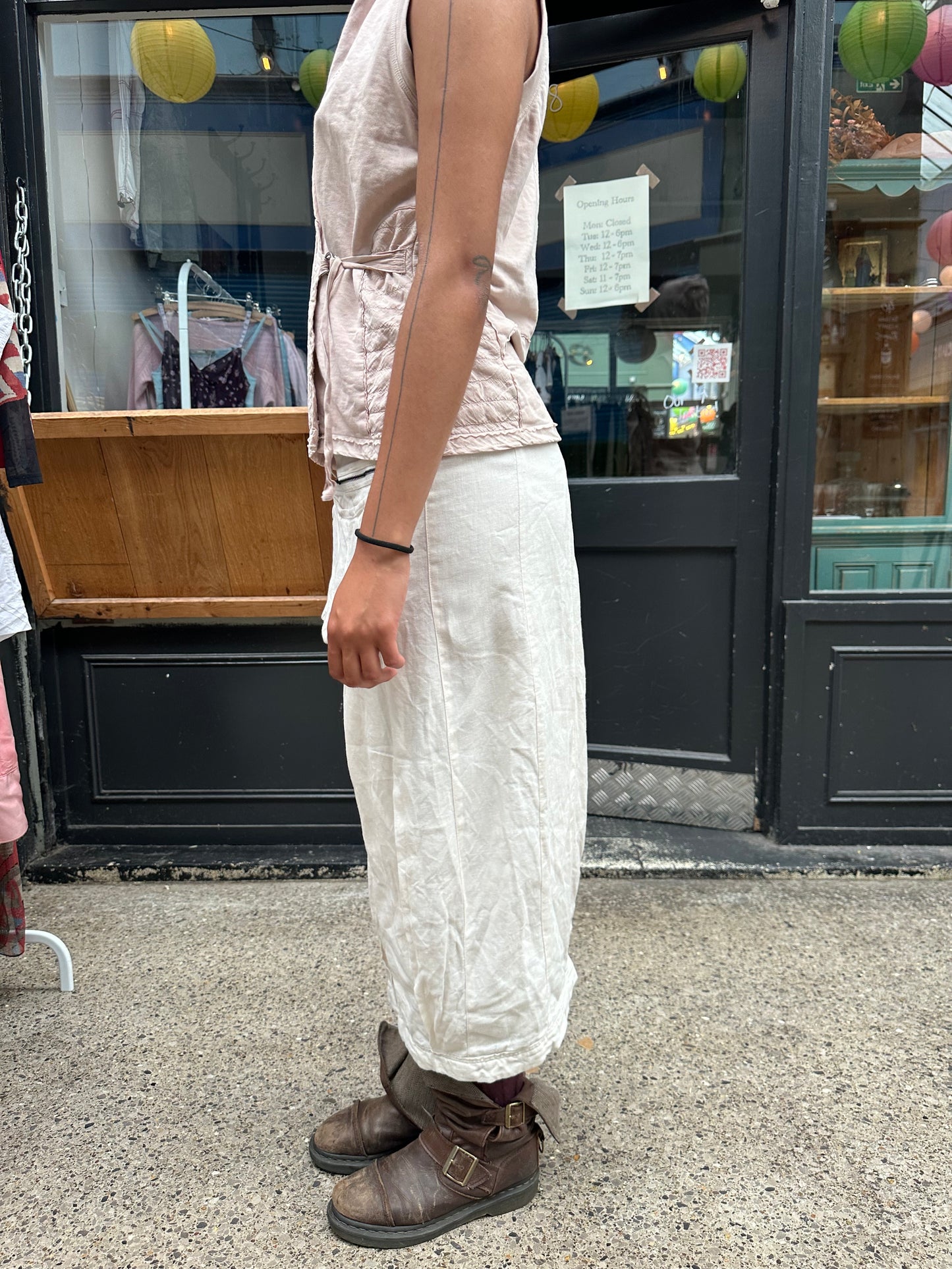 Sarah Pacini Linen Skirt