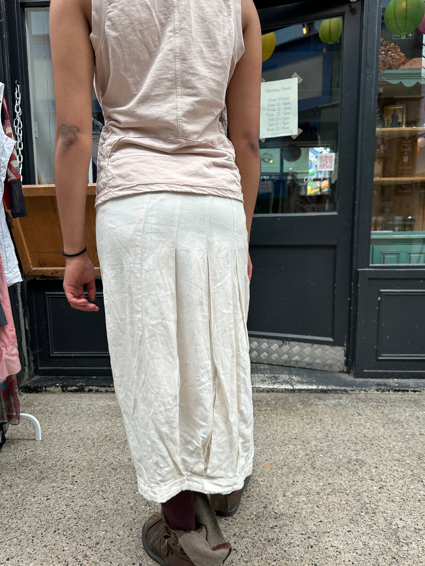 Sarah Pacini Linen Skirt