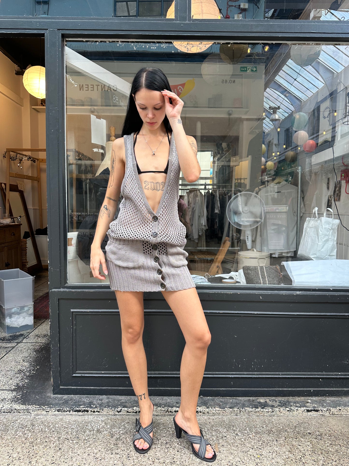 Loose knit tunic