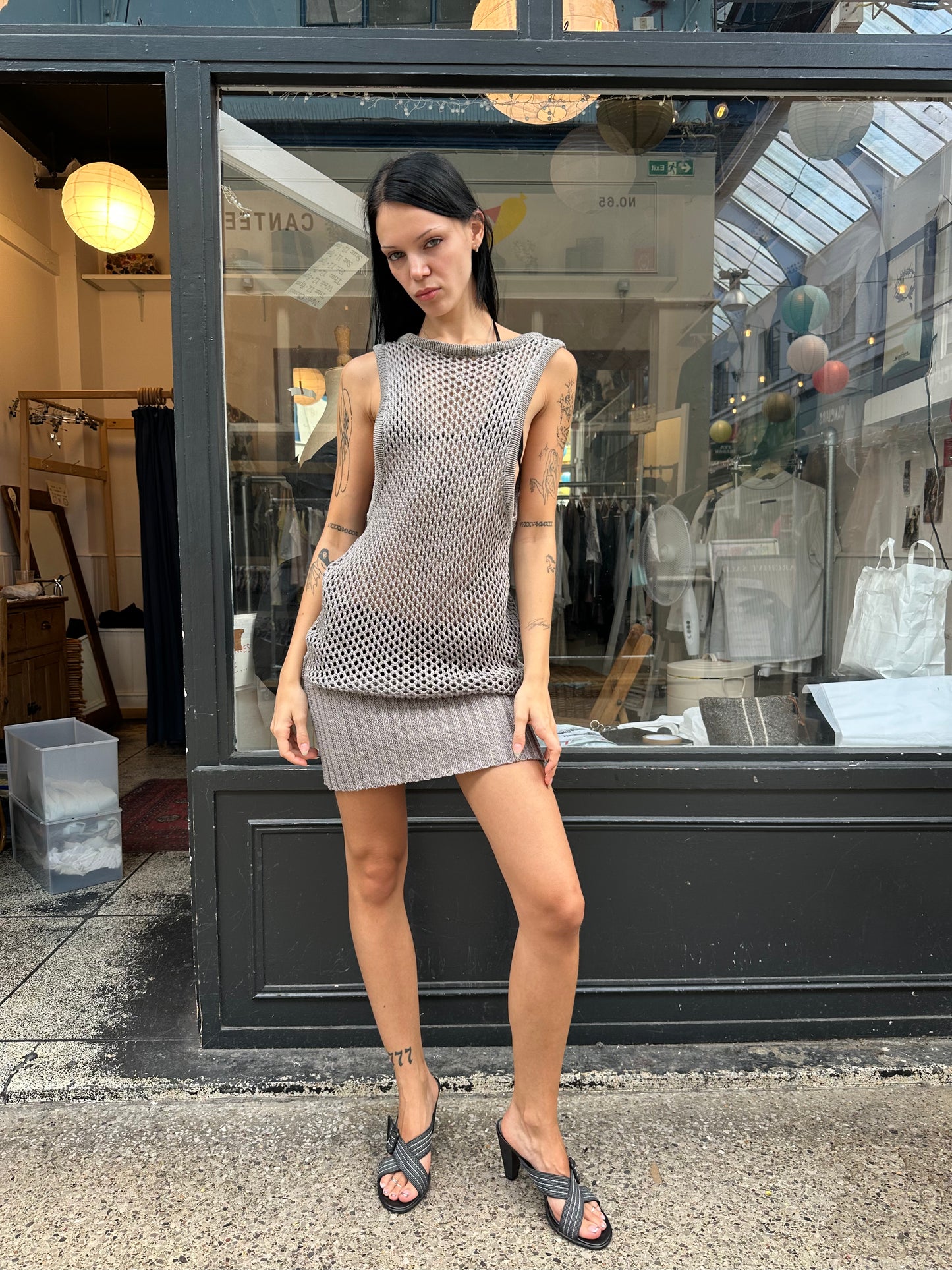 Loose knit tunic