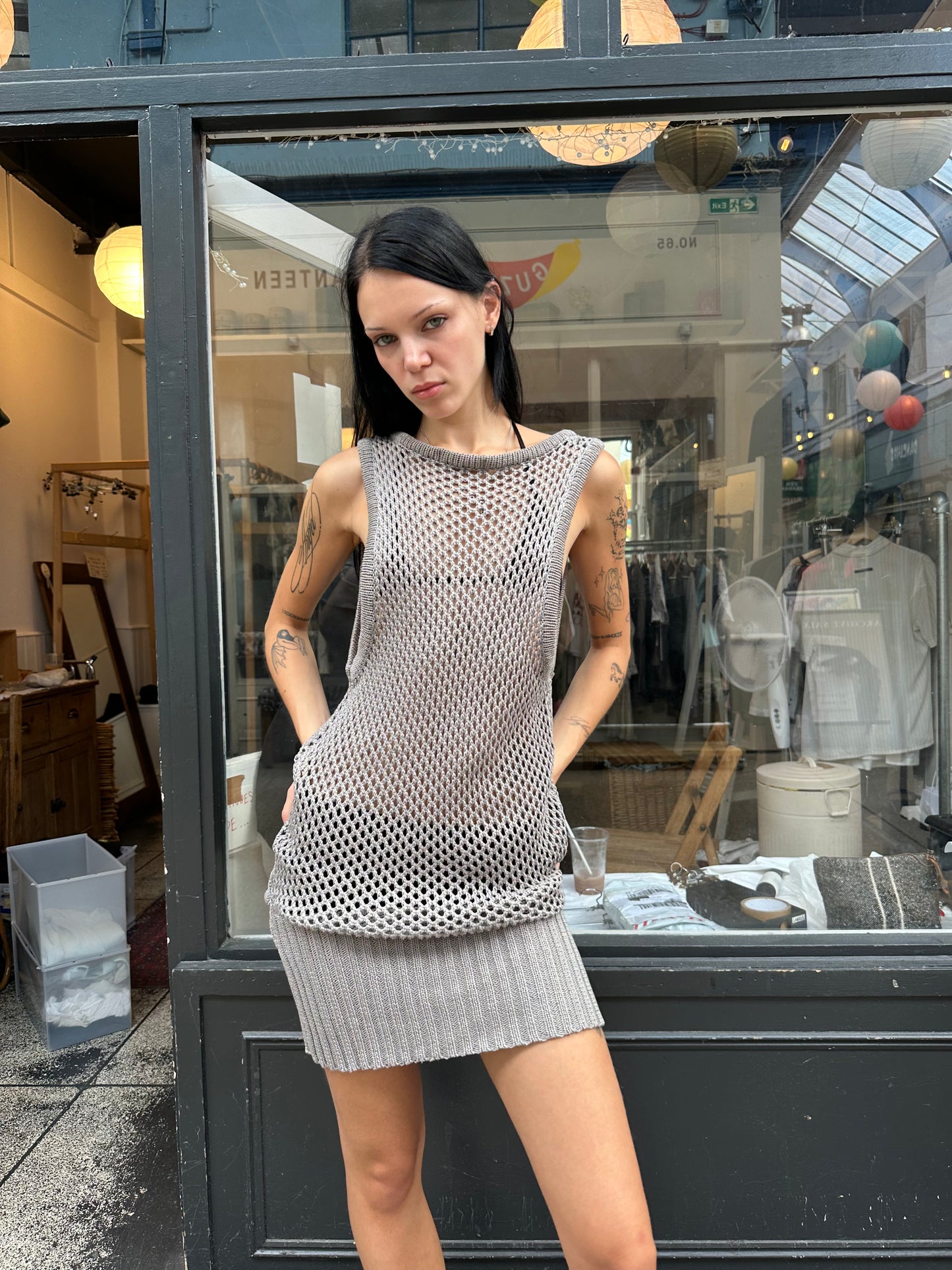 Loose knit tunic