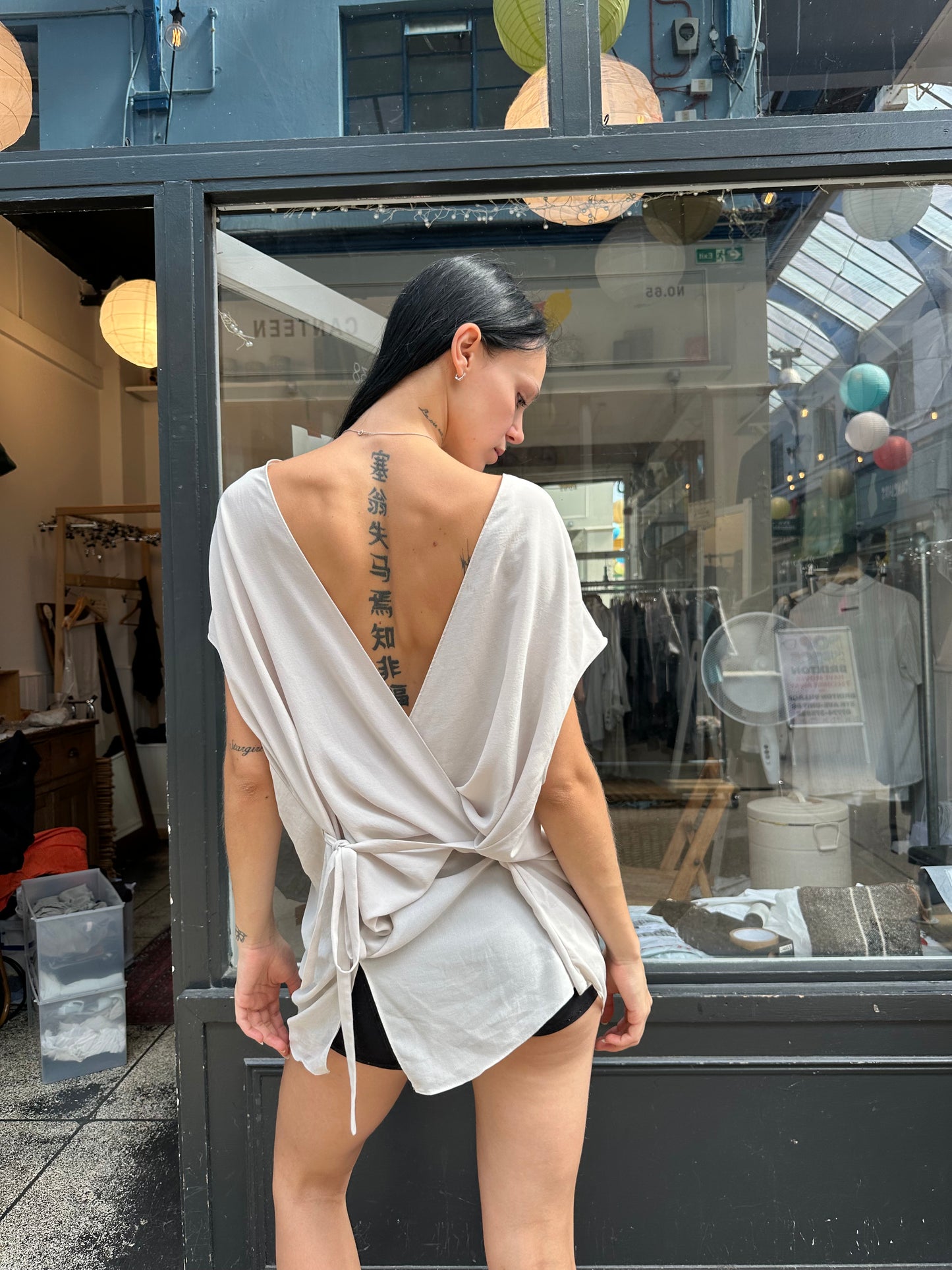ALL SAINTS wrap top