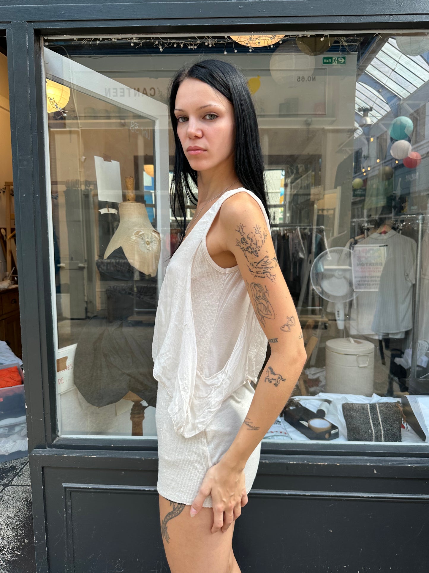 Silk overlay dress