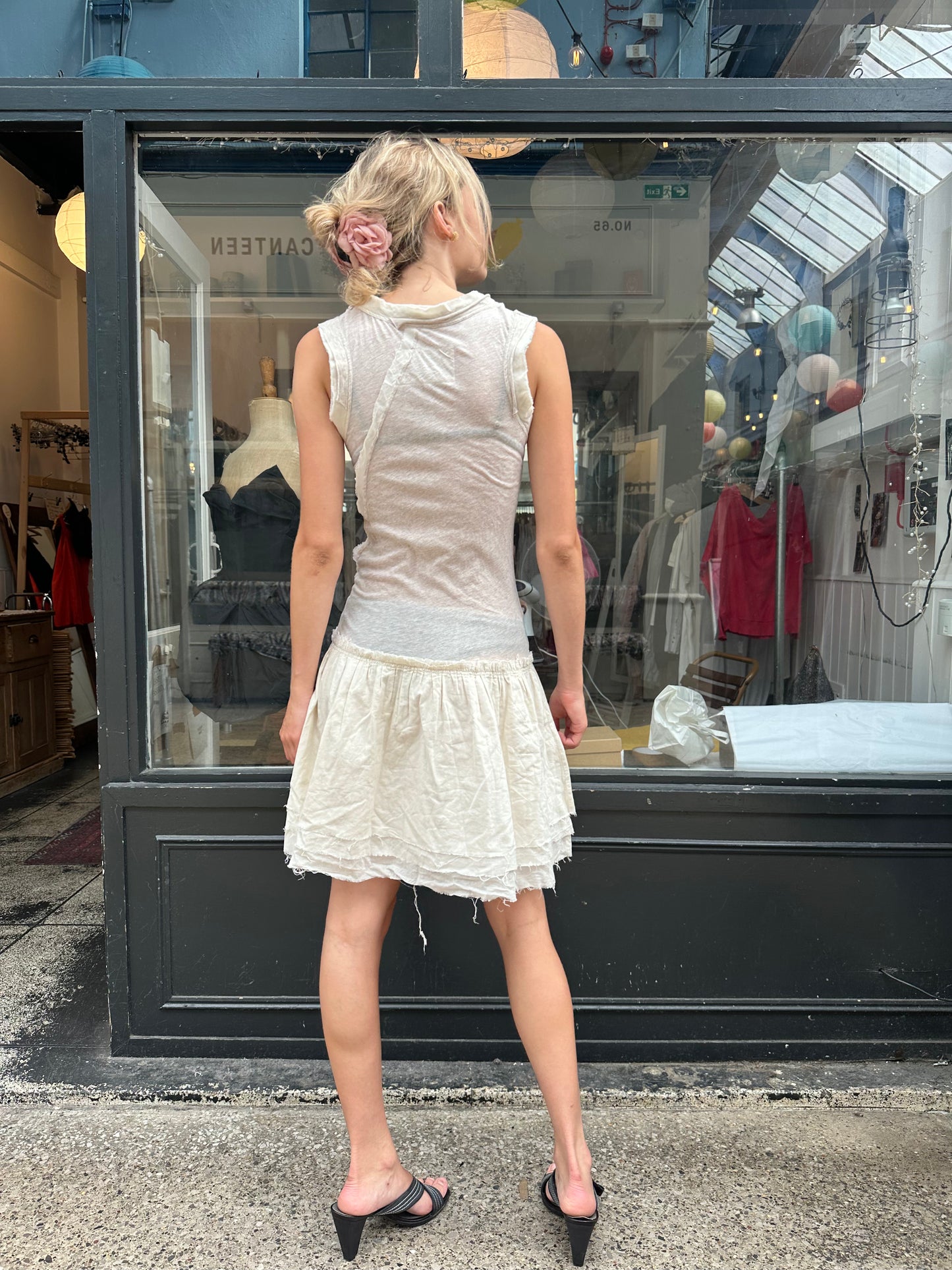 All Saints 100% cotton drop waist dress