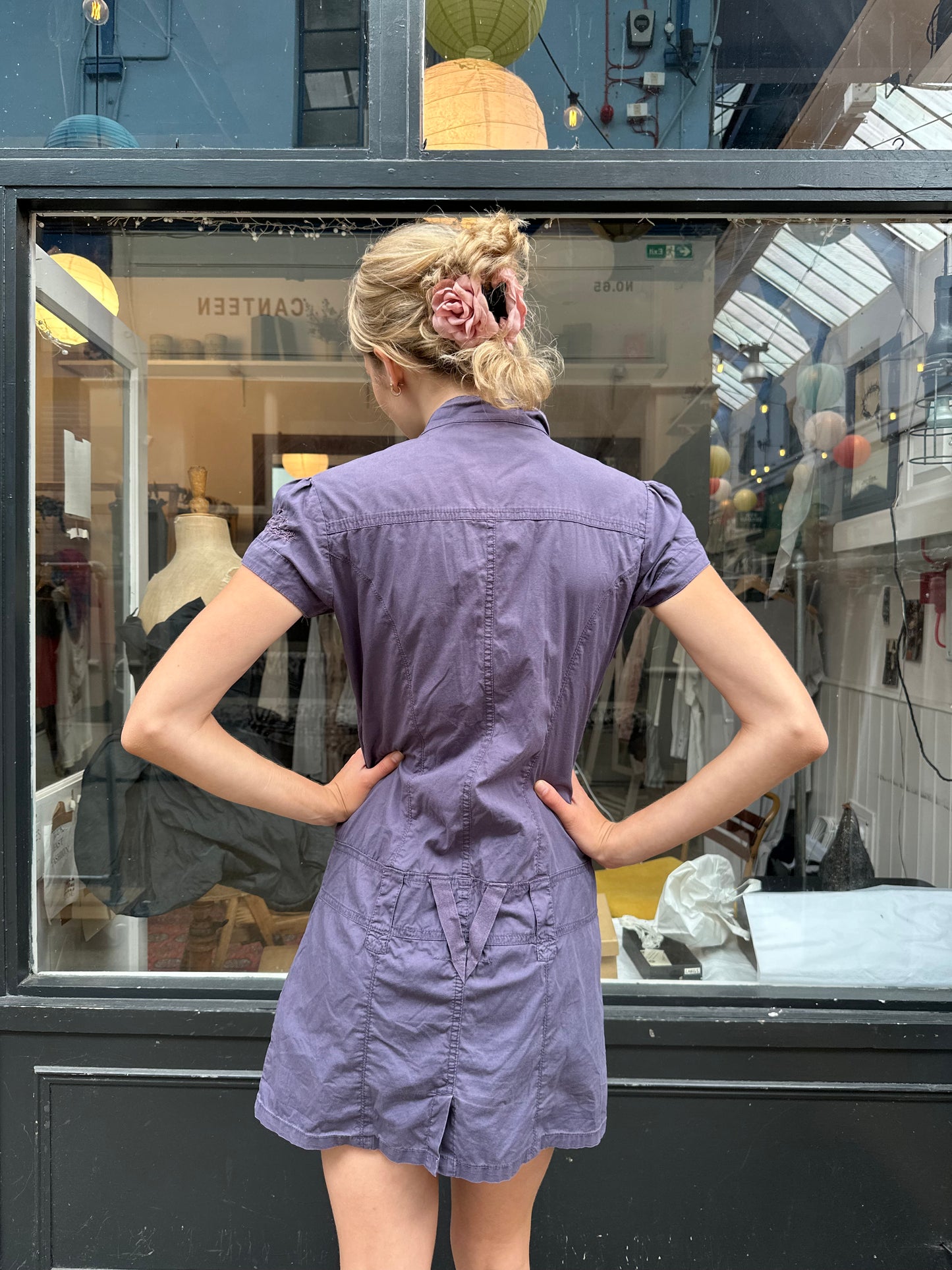 Bench purple cargo mini dress