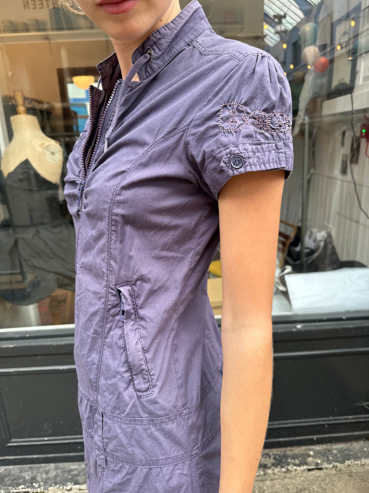 Bench purple cargo mini dress