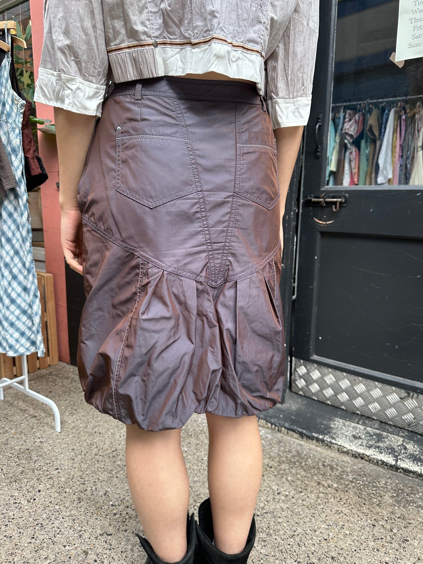 Metallic Bubble Skirt