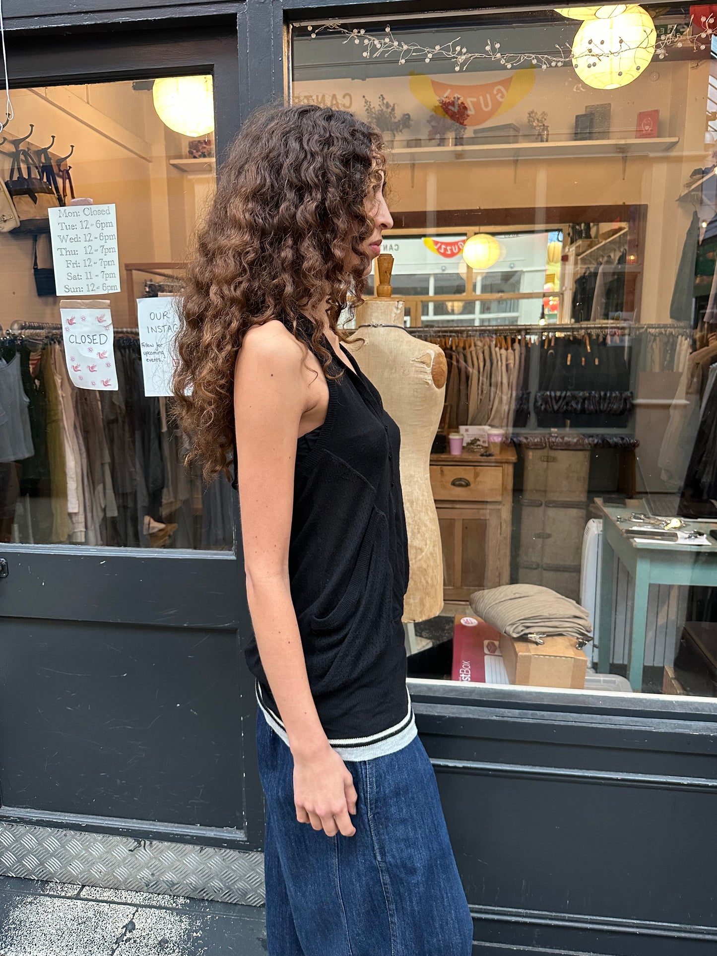 Hooded sleeveless dress