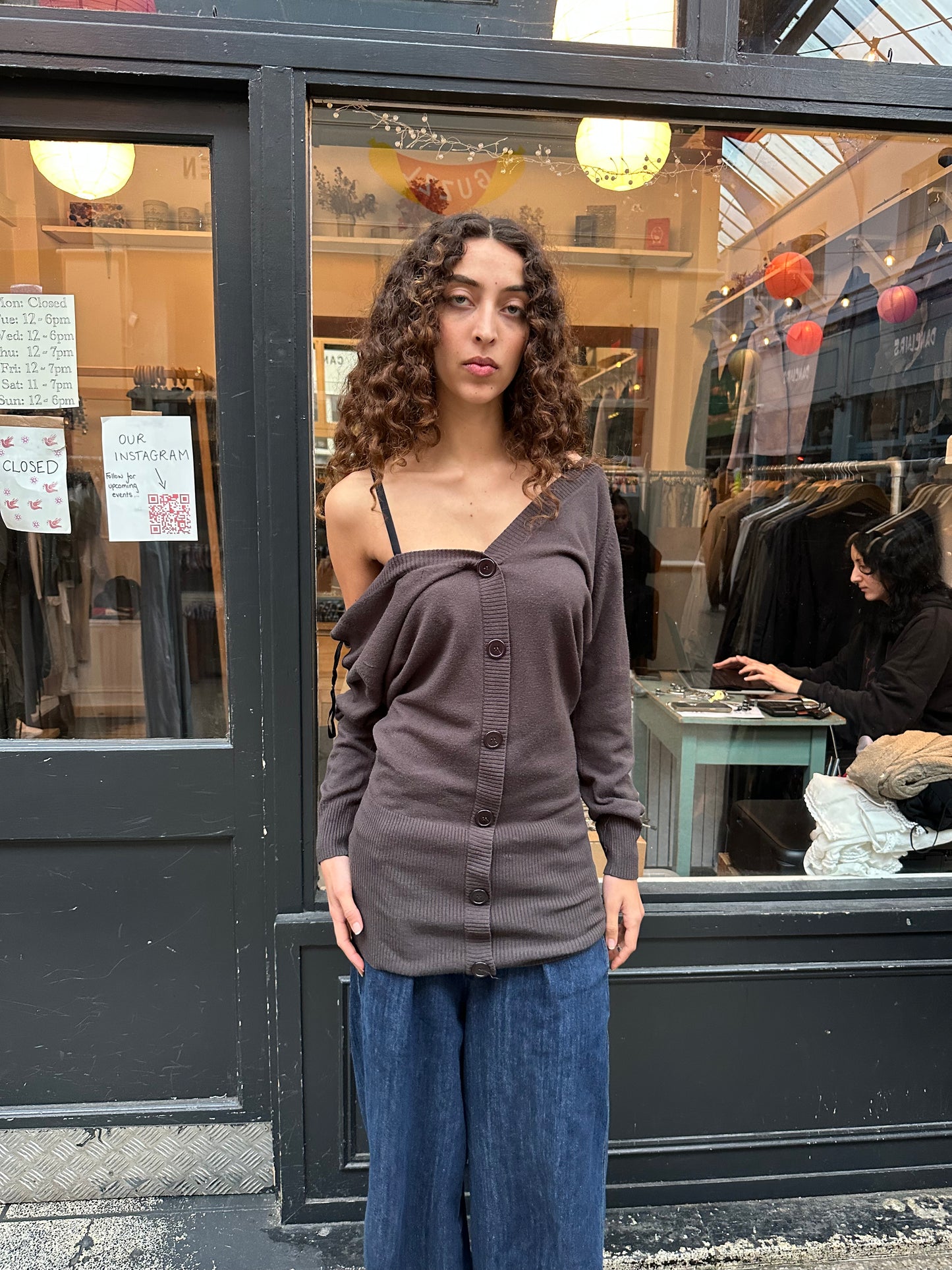 Slouchy backless dress