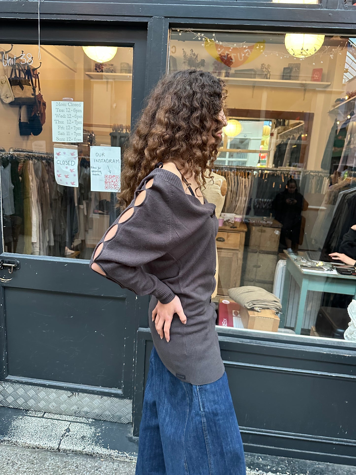 Slouchy backless dress