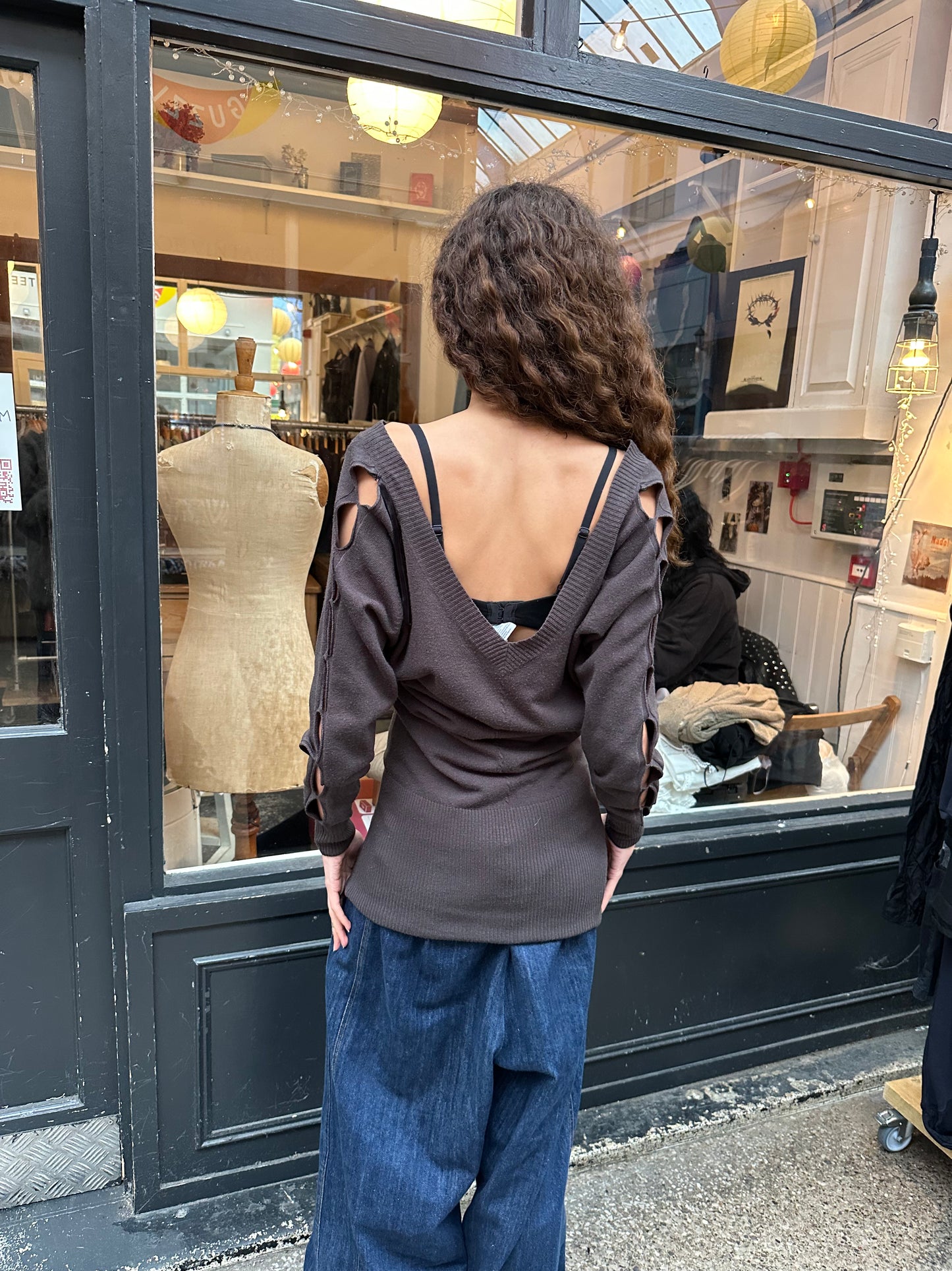 Slouchy backless dress