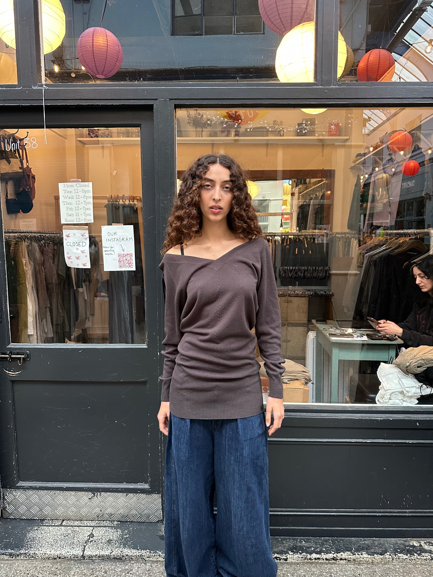 Slouchy backless dress