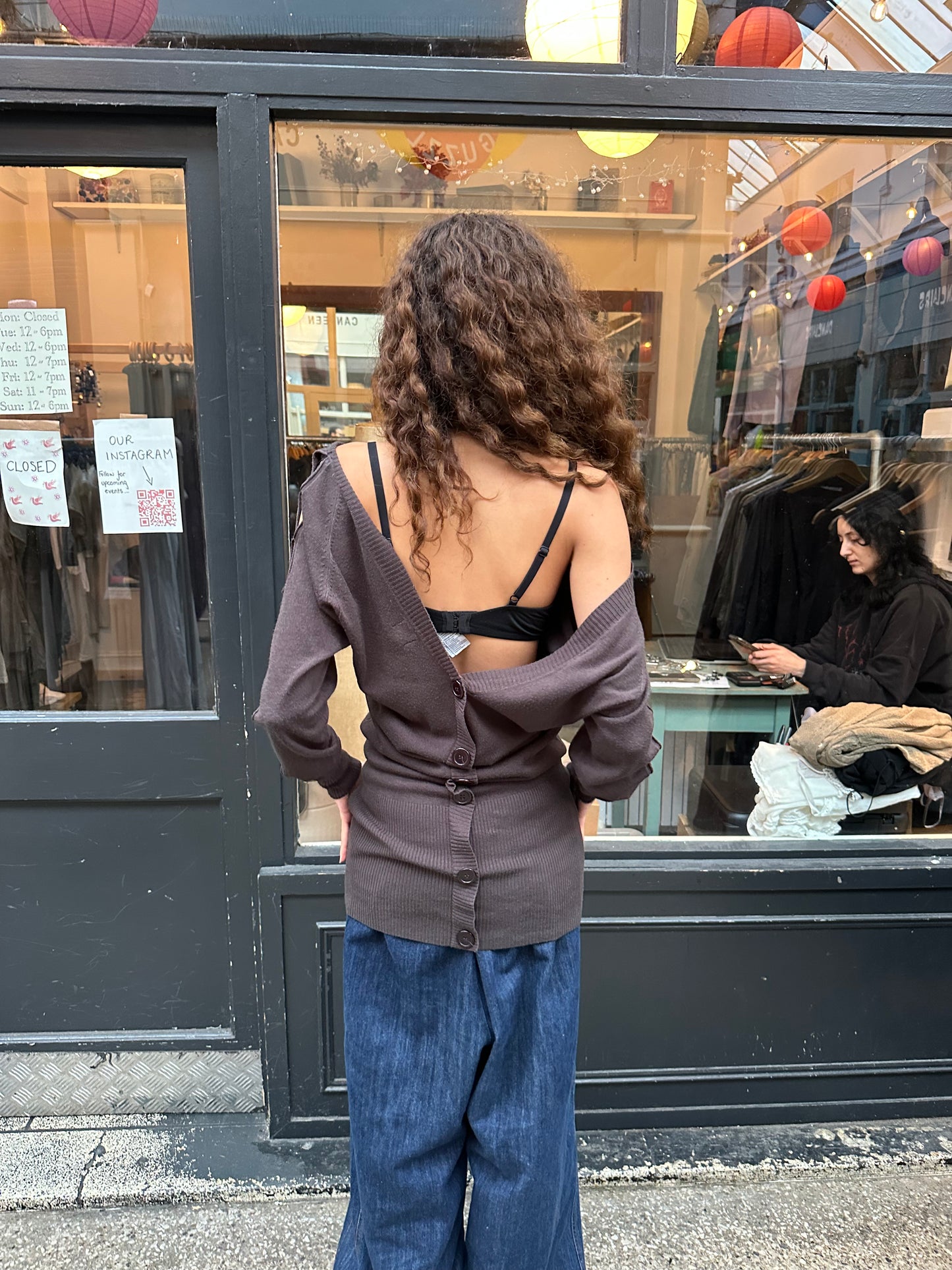 Slouchy backless dress