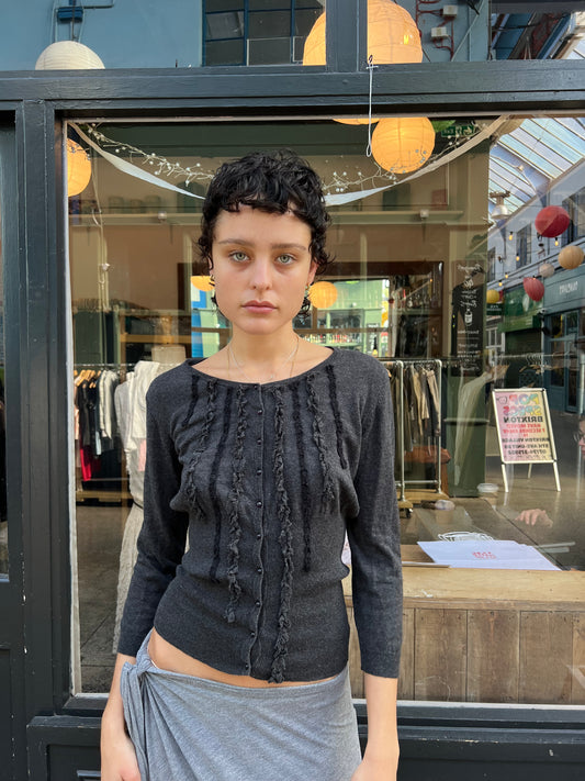 little black cardigan