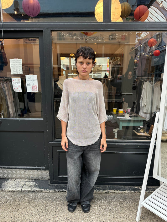 Slouchy sparkle knit