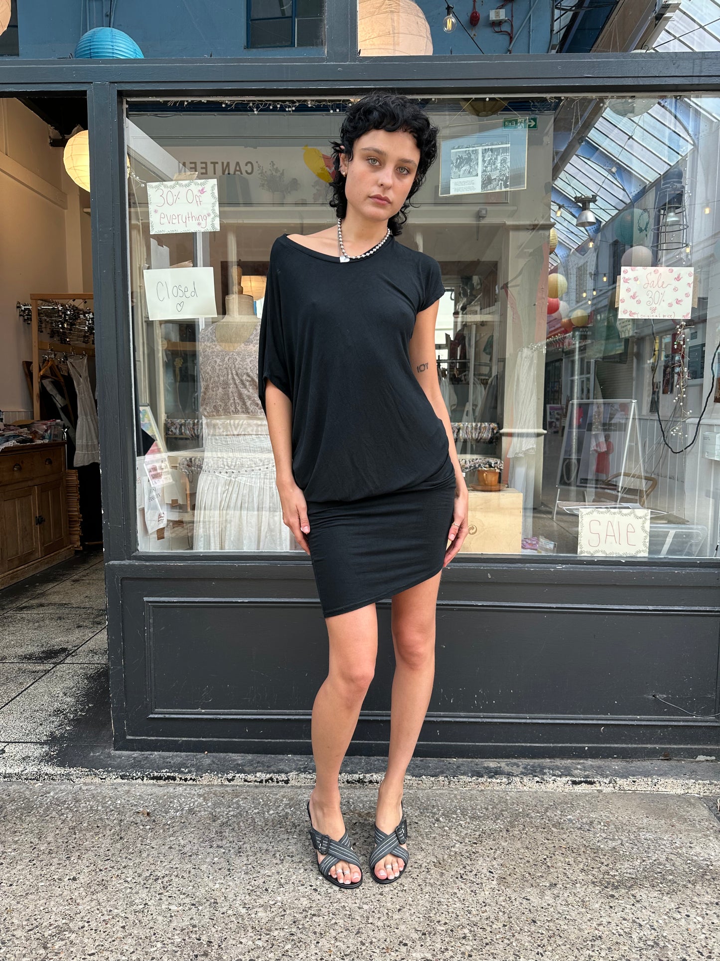 Slouchy assymetric dress