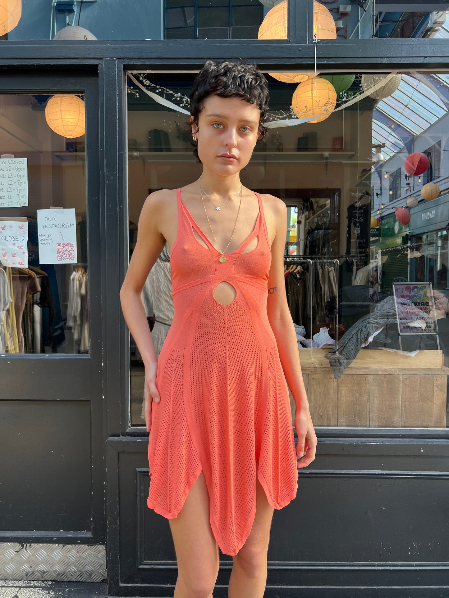 SPORTMAX coral dress