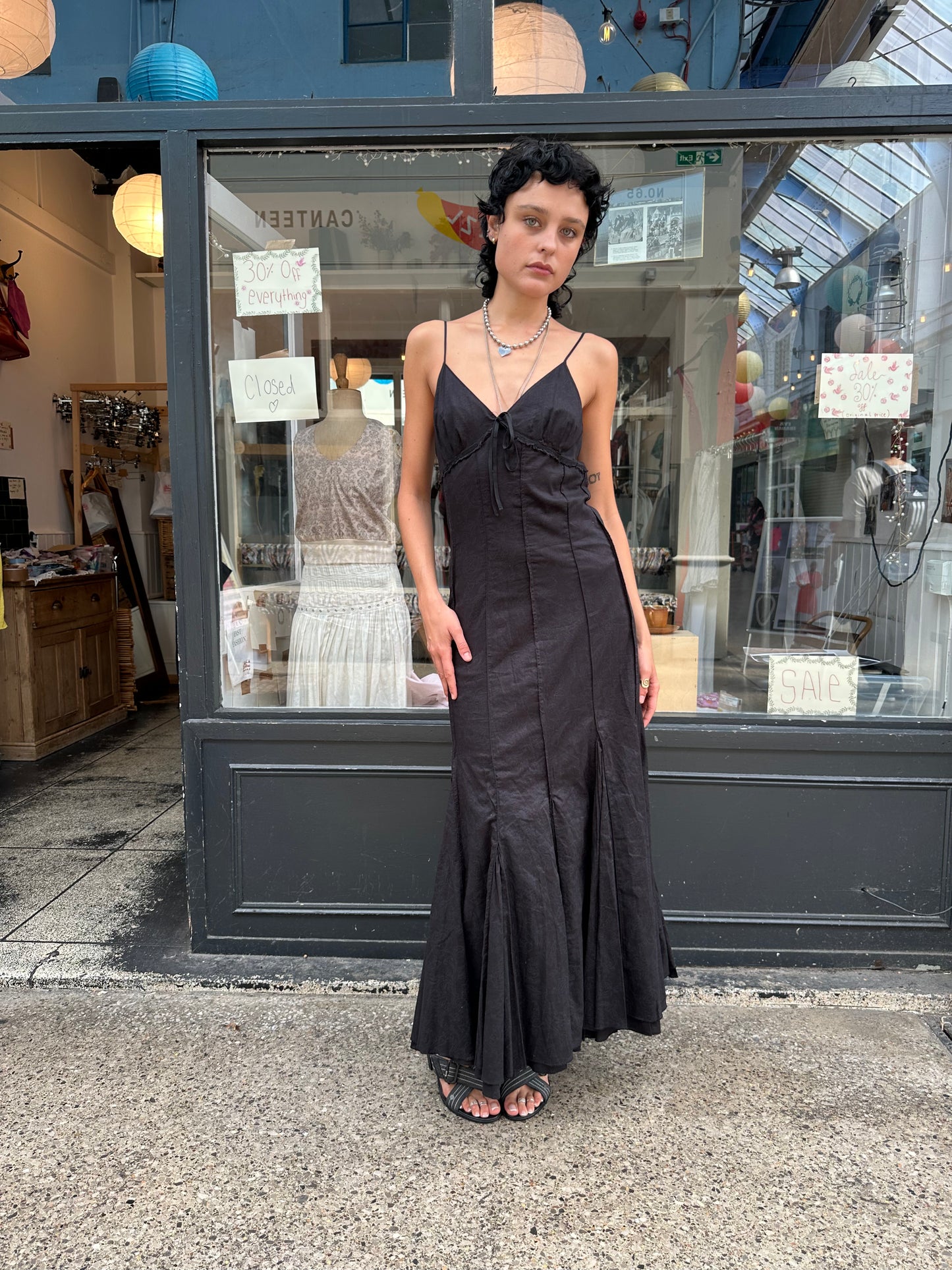 100% cotton maxi dress