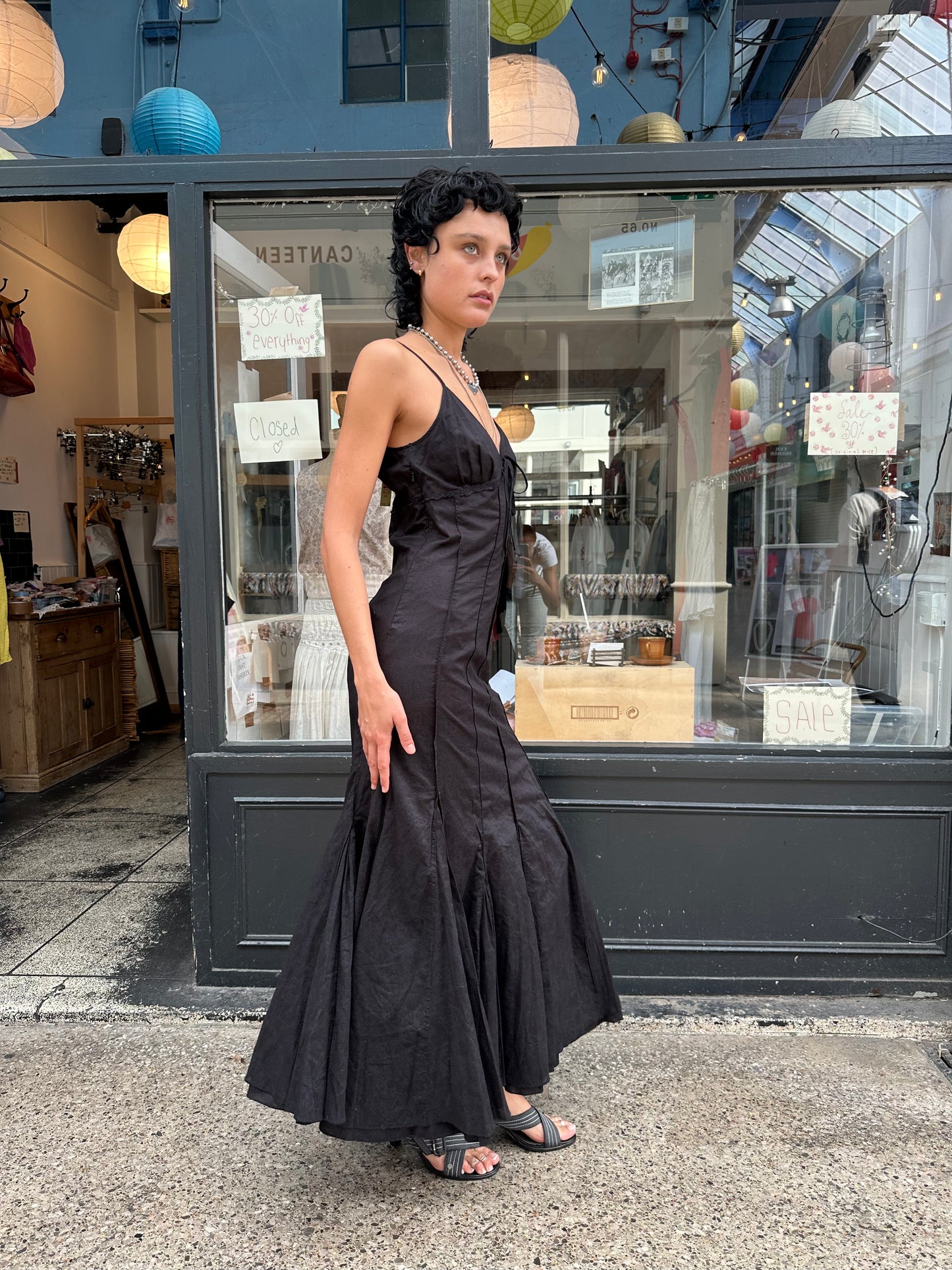 100% cotton maxi dress