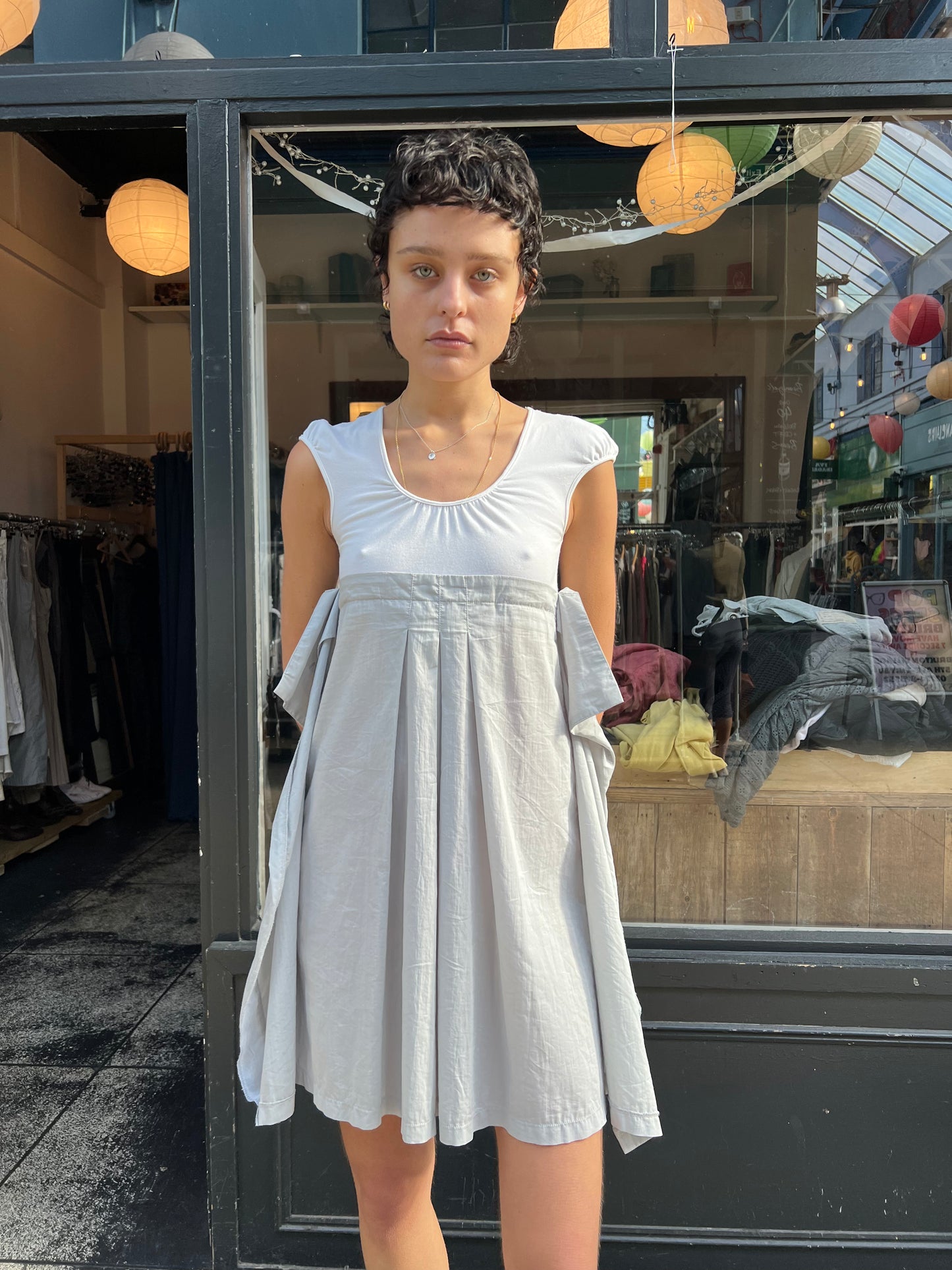 COP.COPINE cap sleeve dress