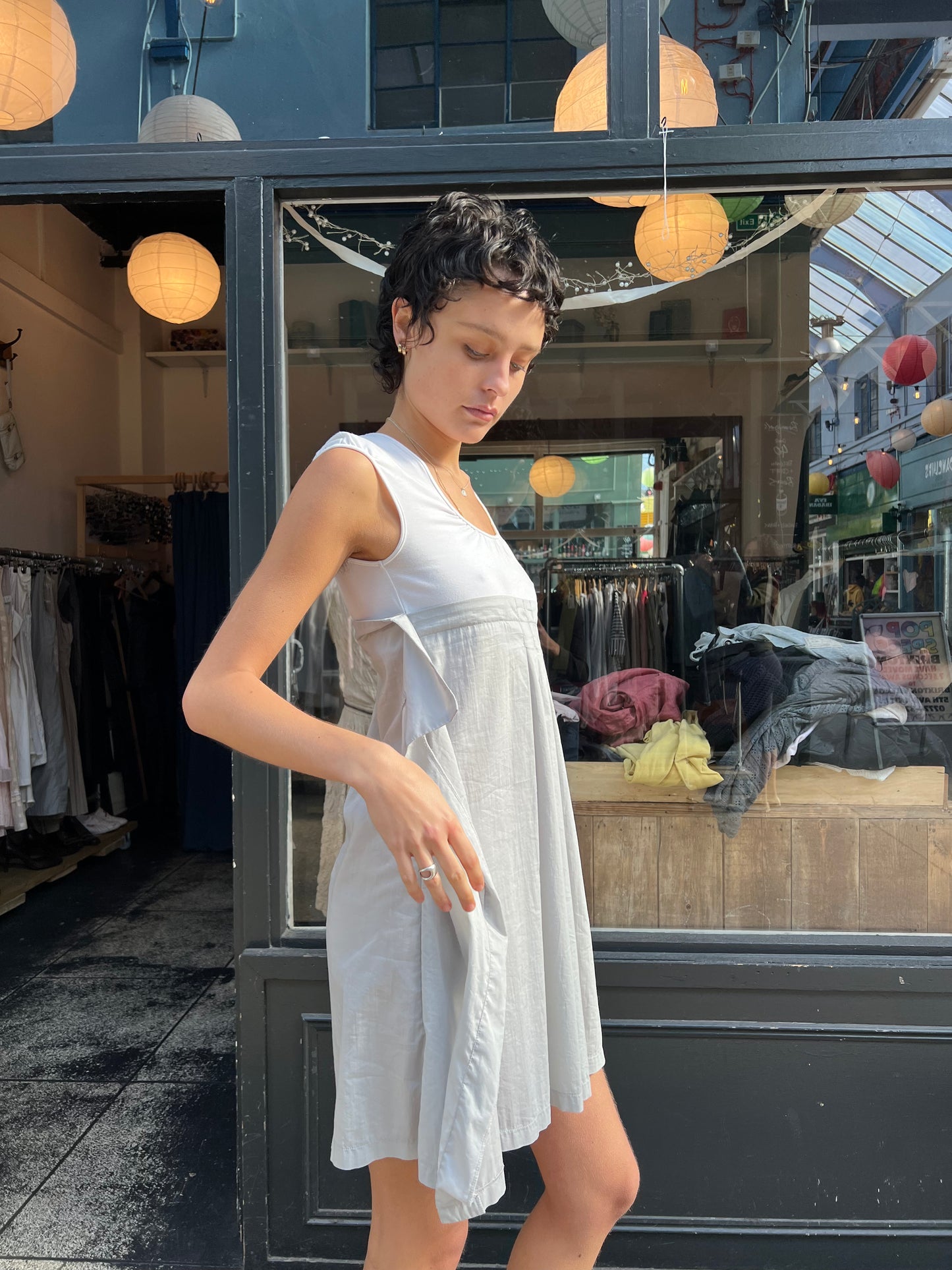 COP.COPINE cap sleeve dress