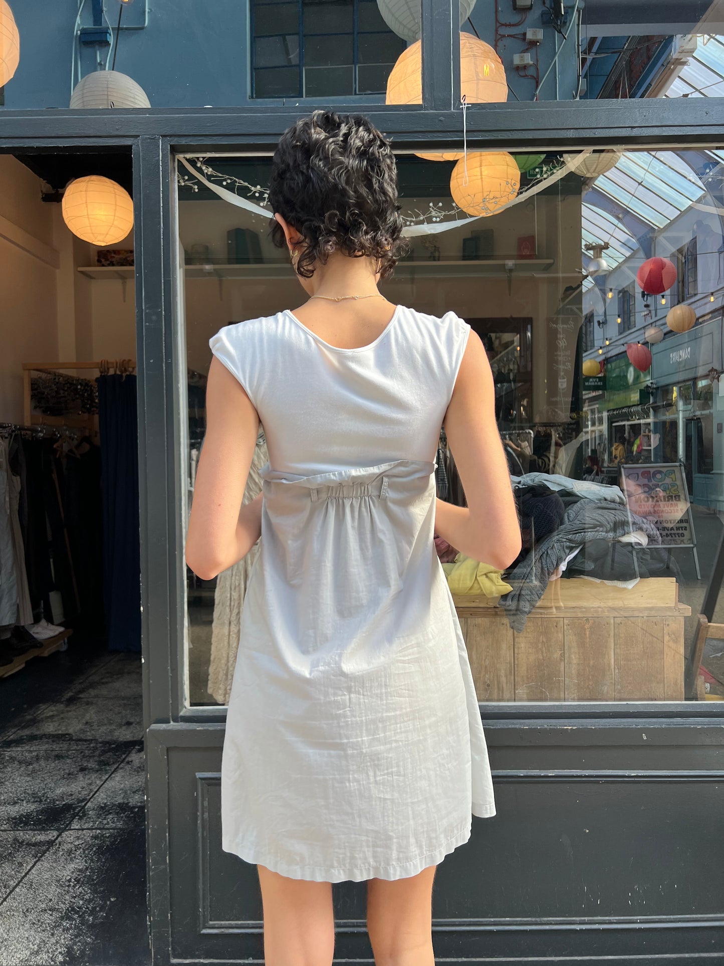 COP.COPINE cap sleeve dress