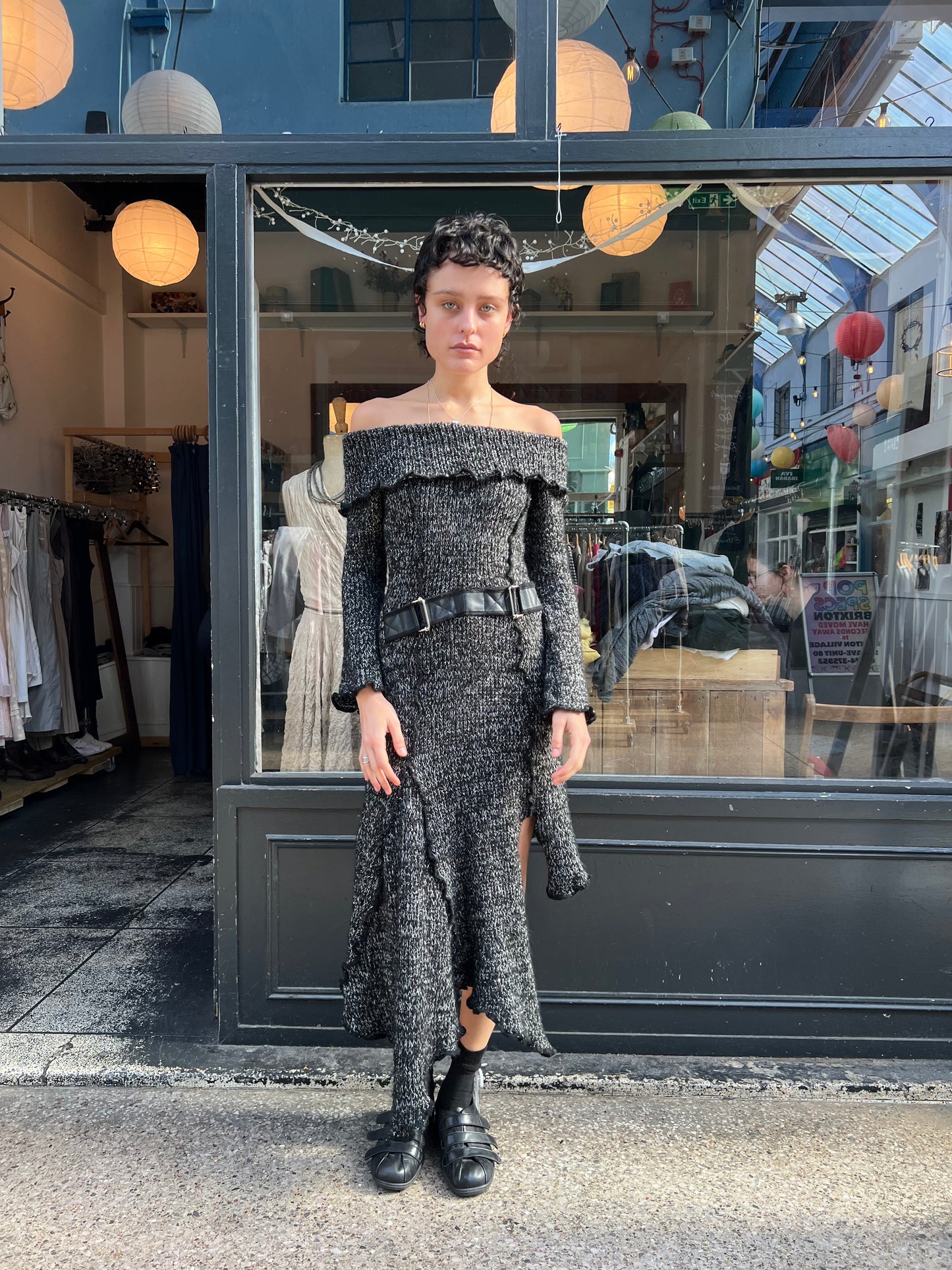 ZONE BLEUE knit maxi dress