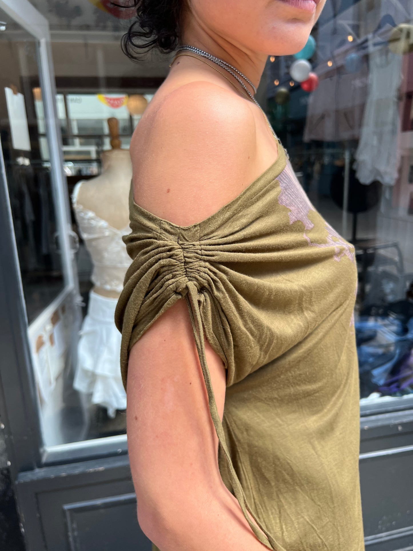 Khaki slouchy T-shirt