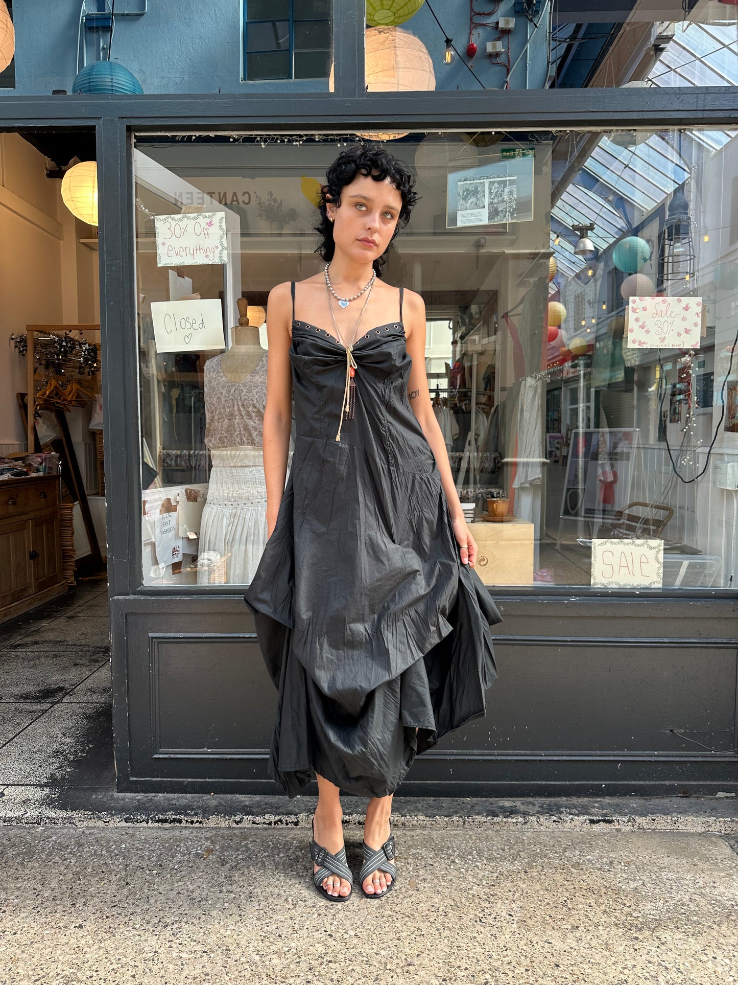 Ruched maxi dress