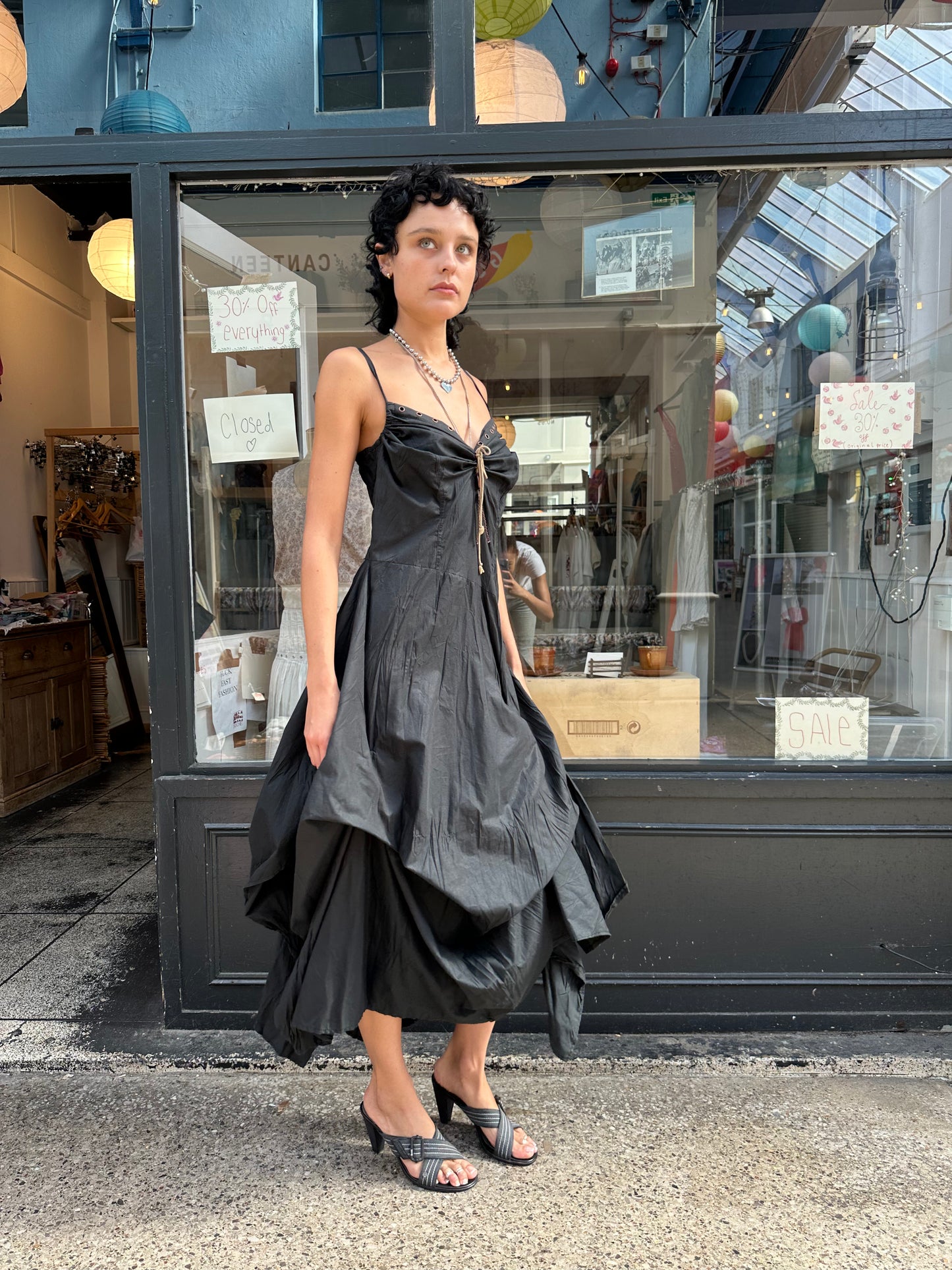 Ruched maxi dress