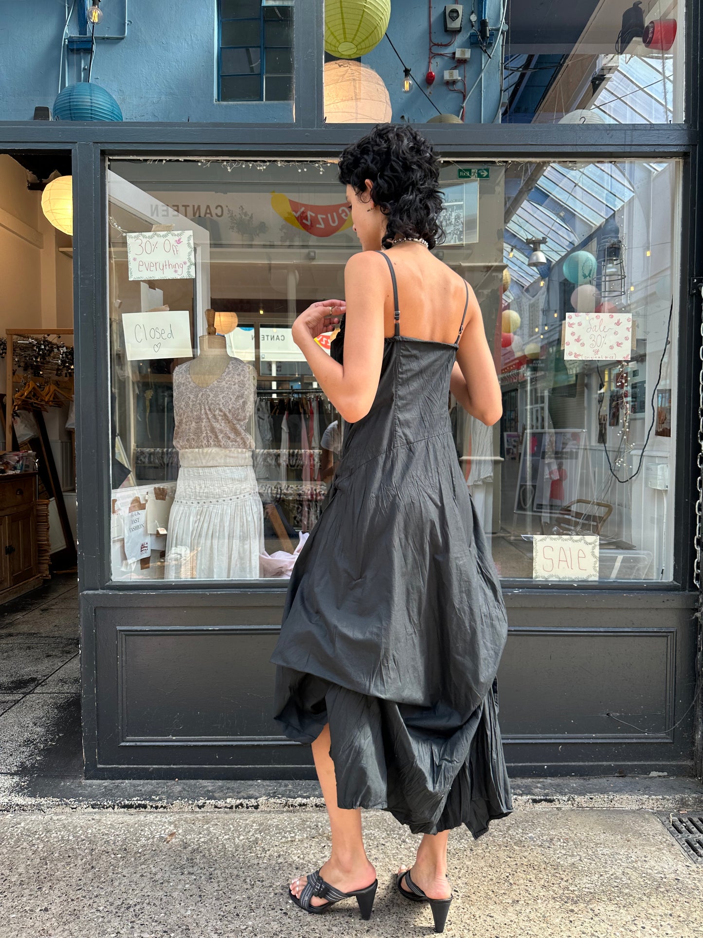 Ruched maxi dress
