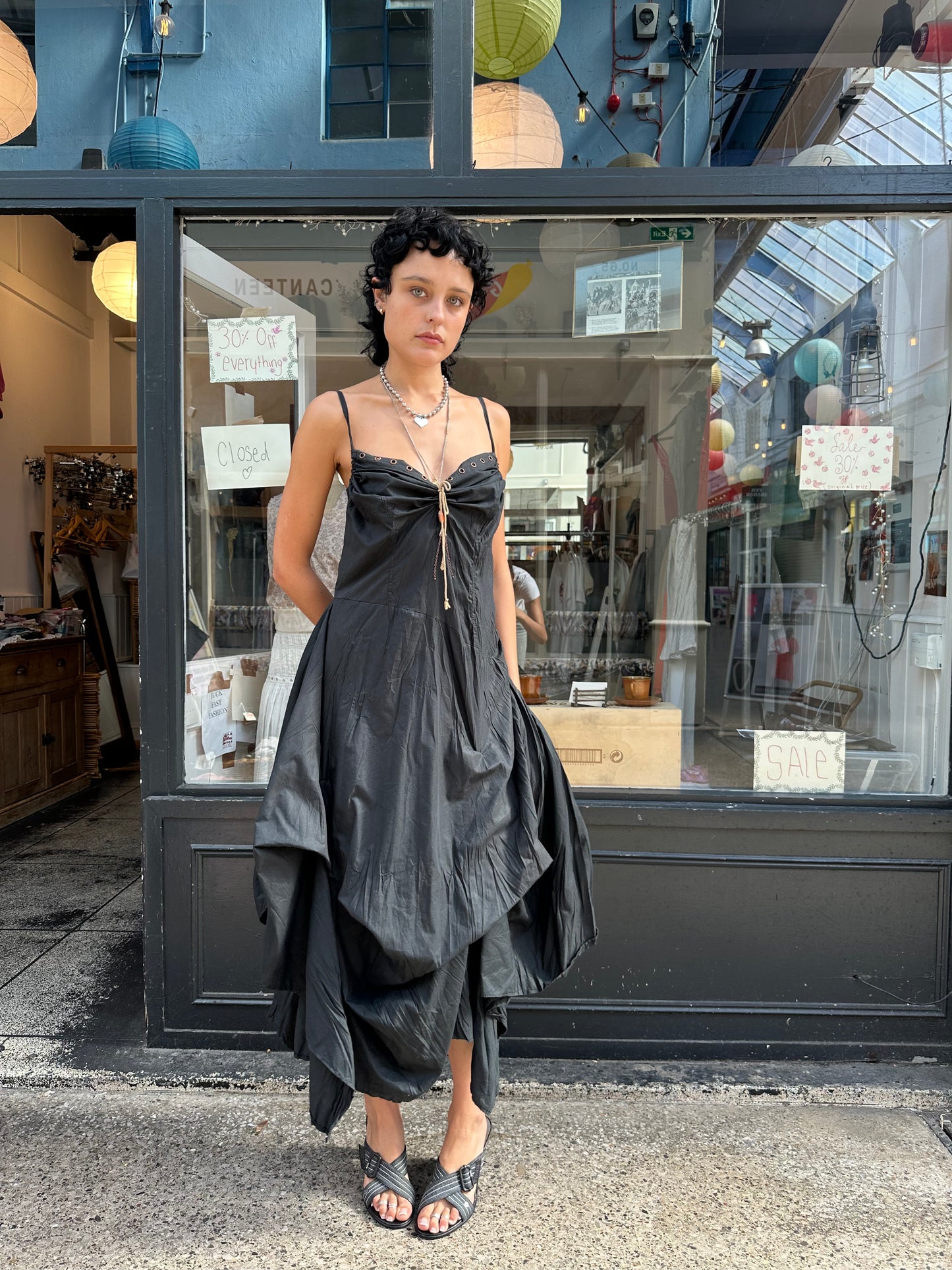 Ruched maxi dress