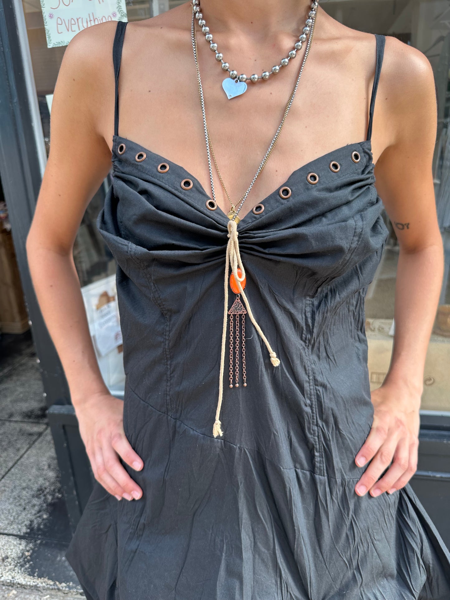 Ruched maxi dress
