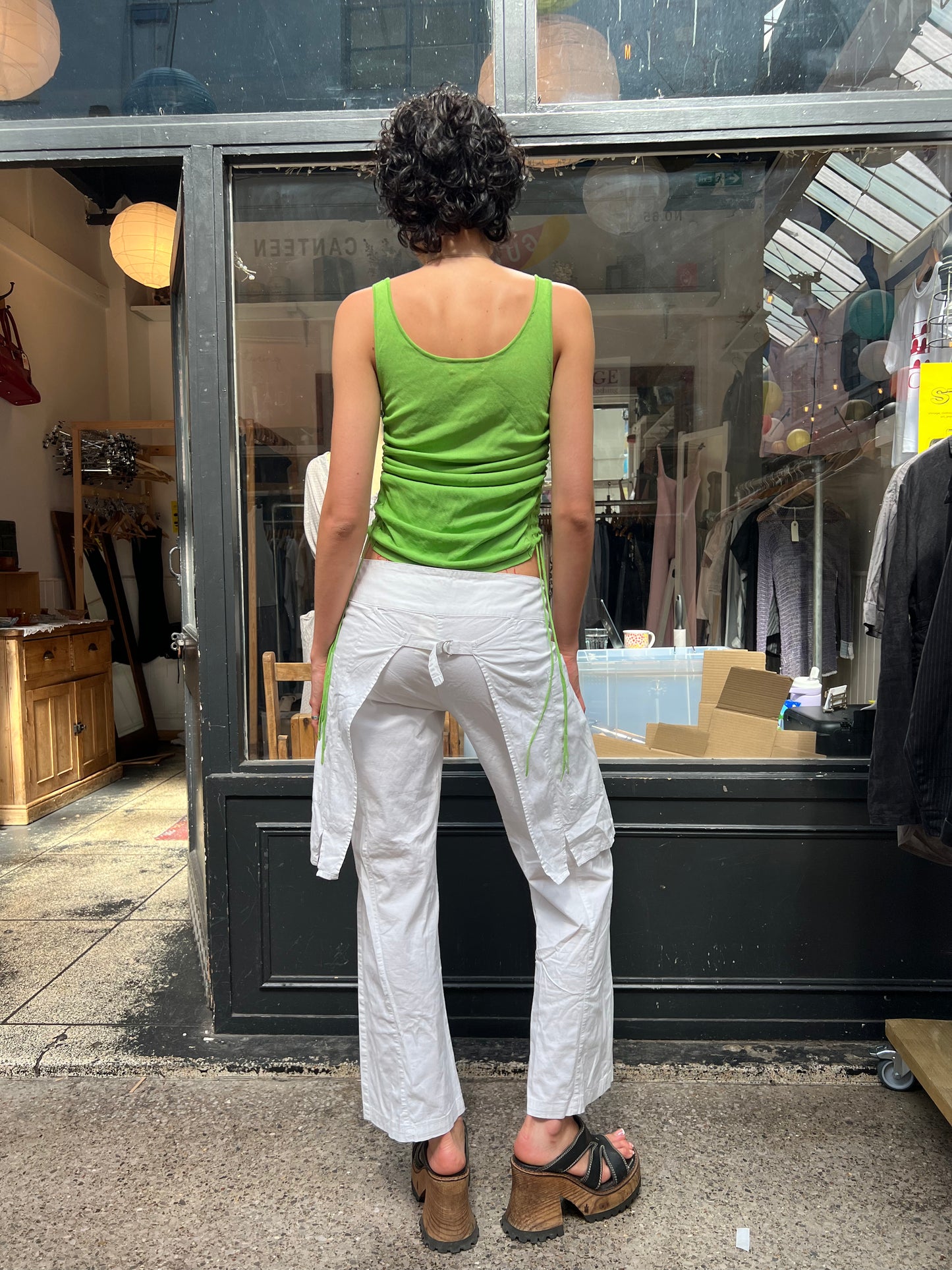 White apron trousers
