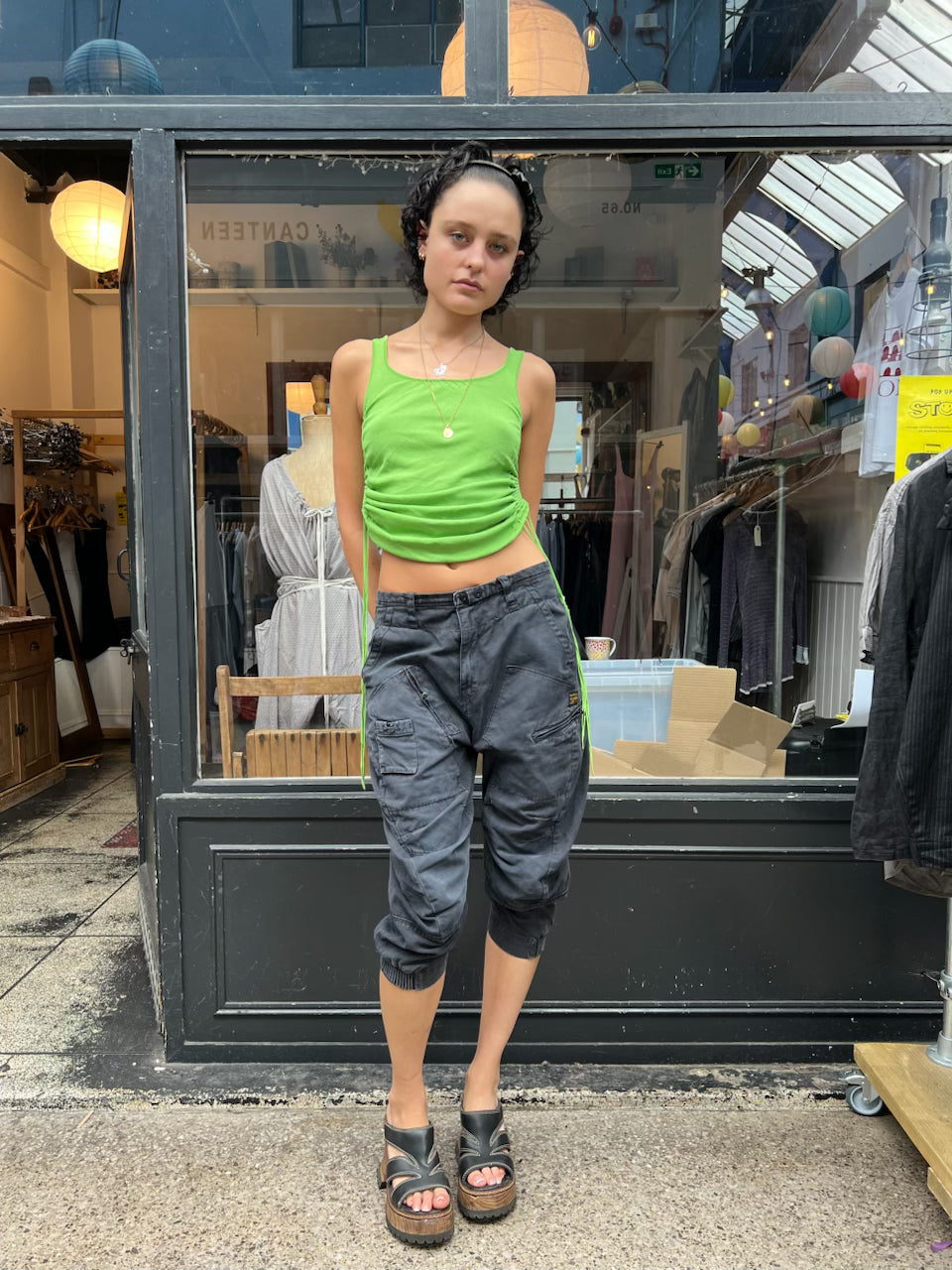 G star grey utilitarian capris