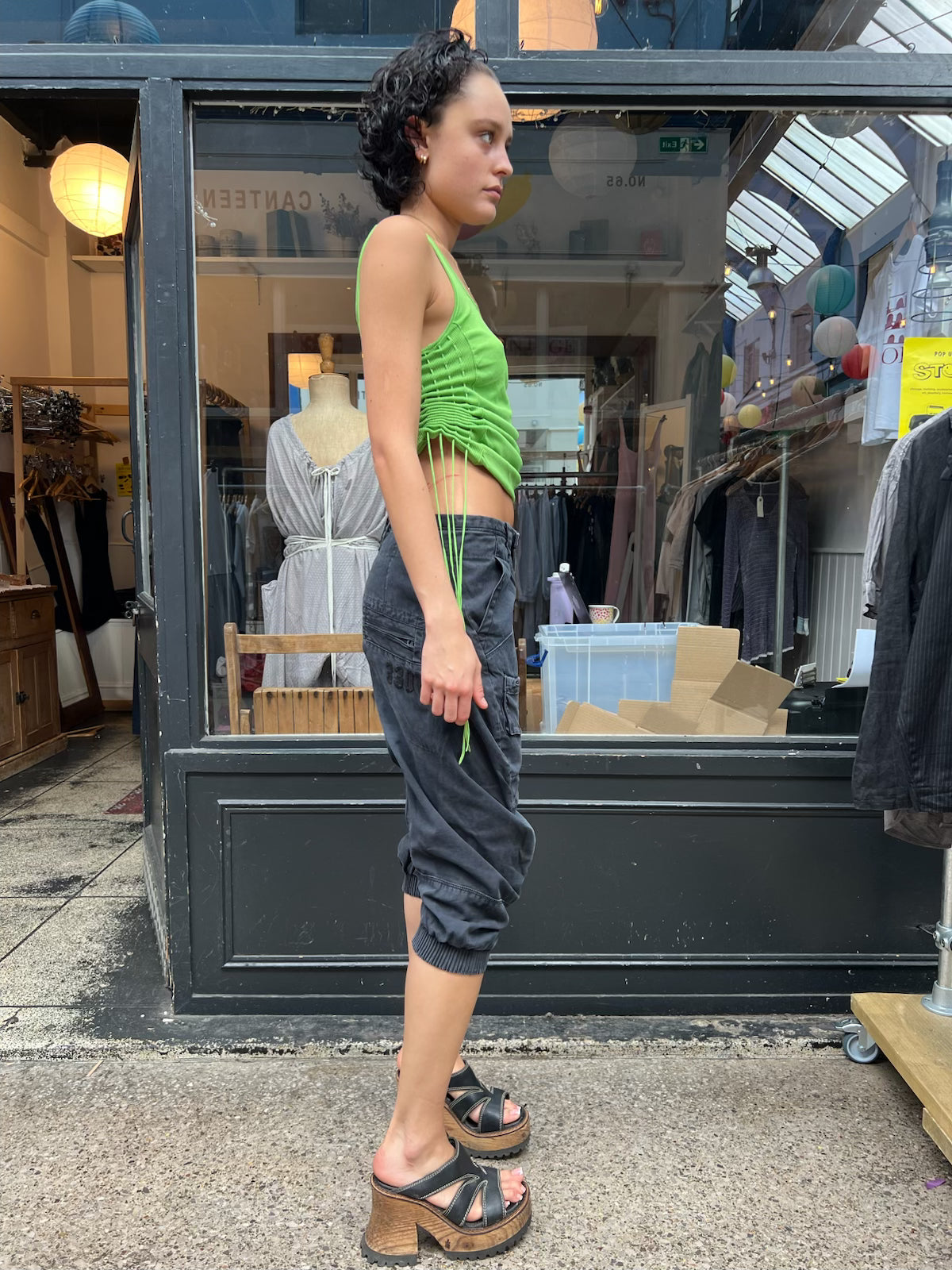 G star grey utilitarian capris