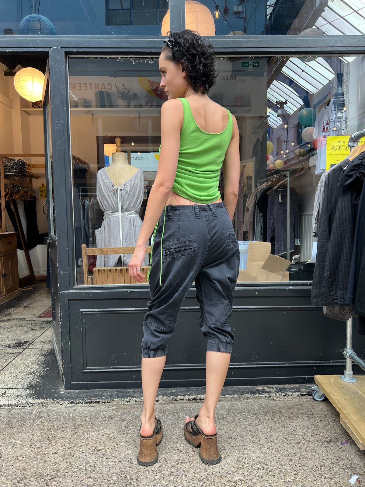 G star grey utilitarian capris