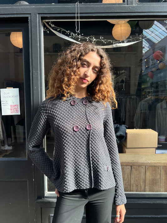 Textured cardigan