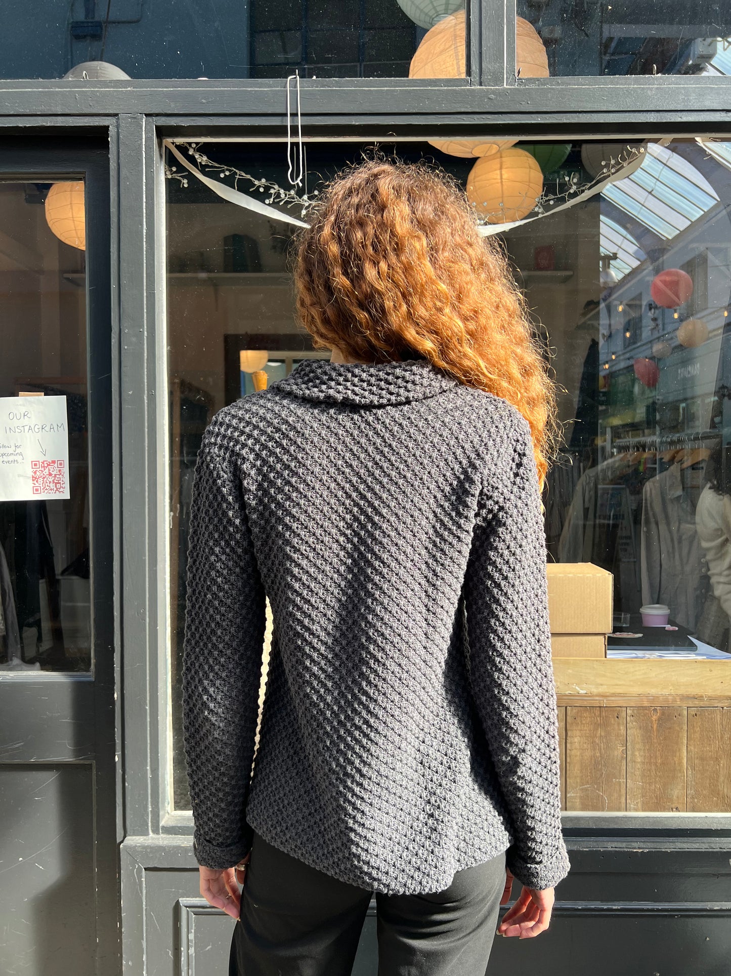 Textured cardigan