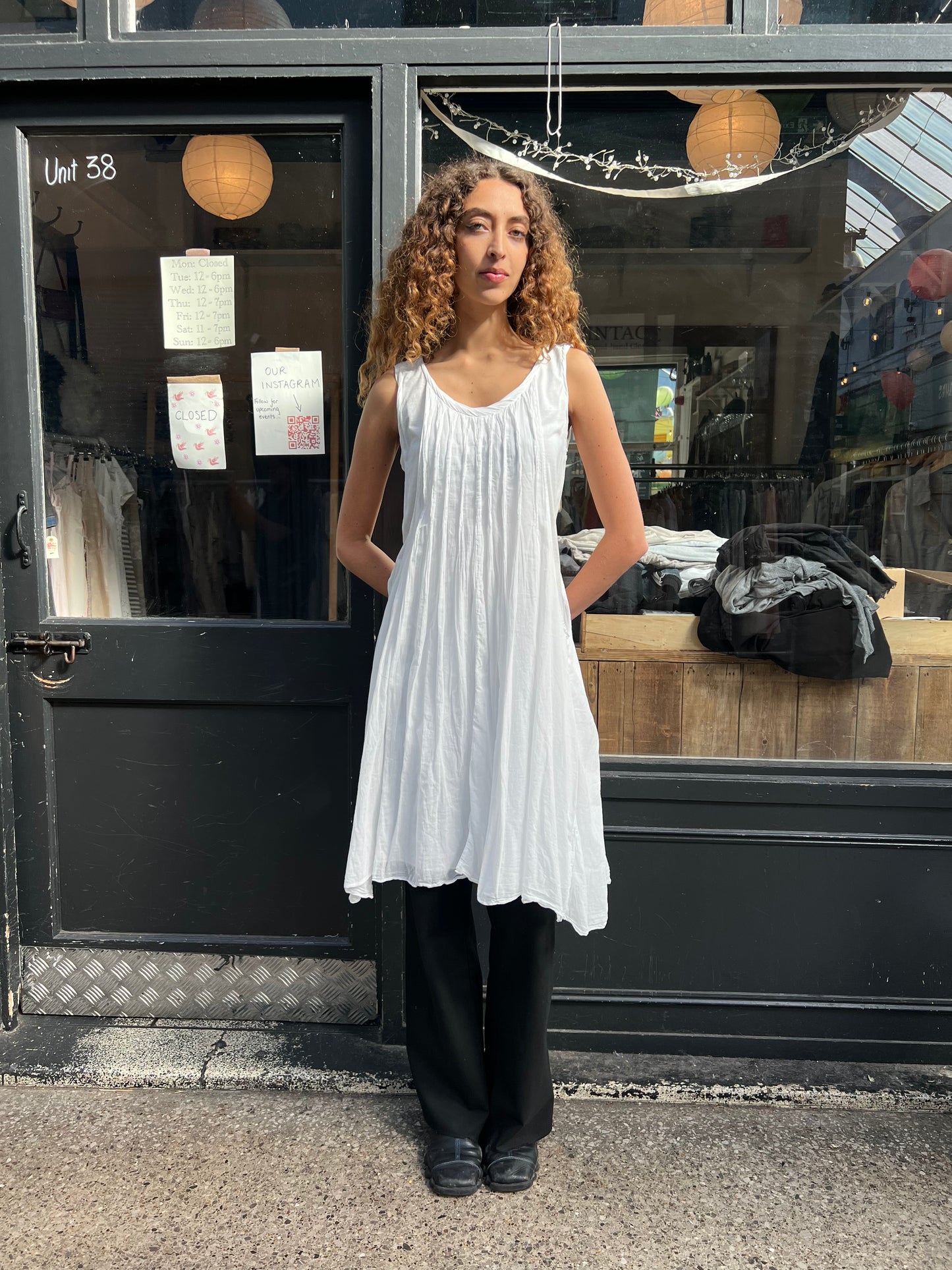 White cotton tunic