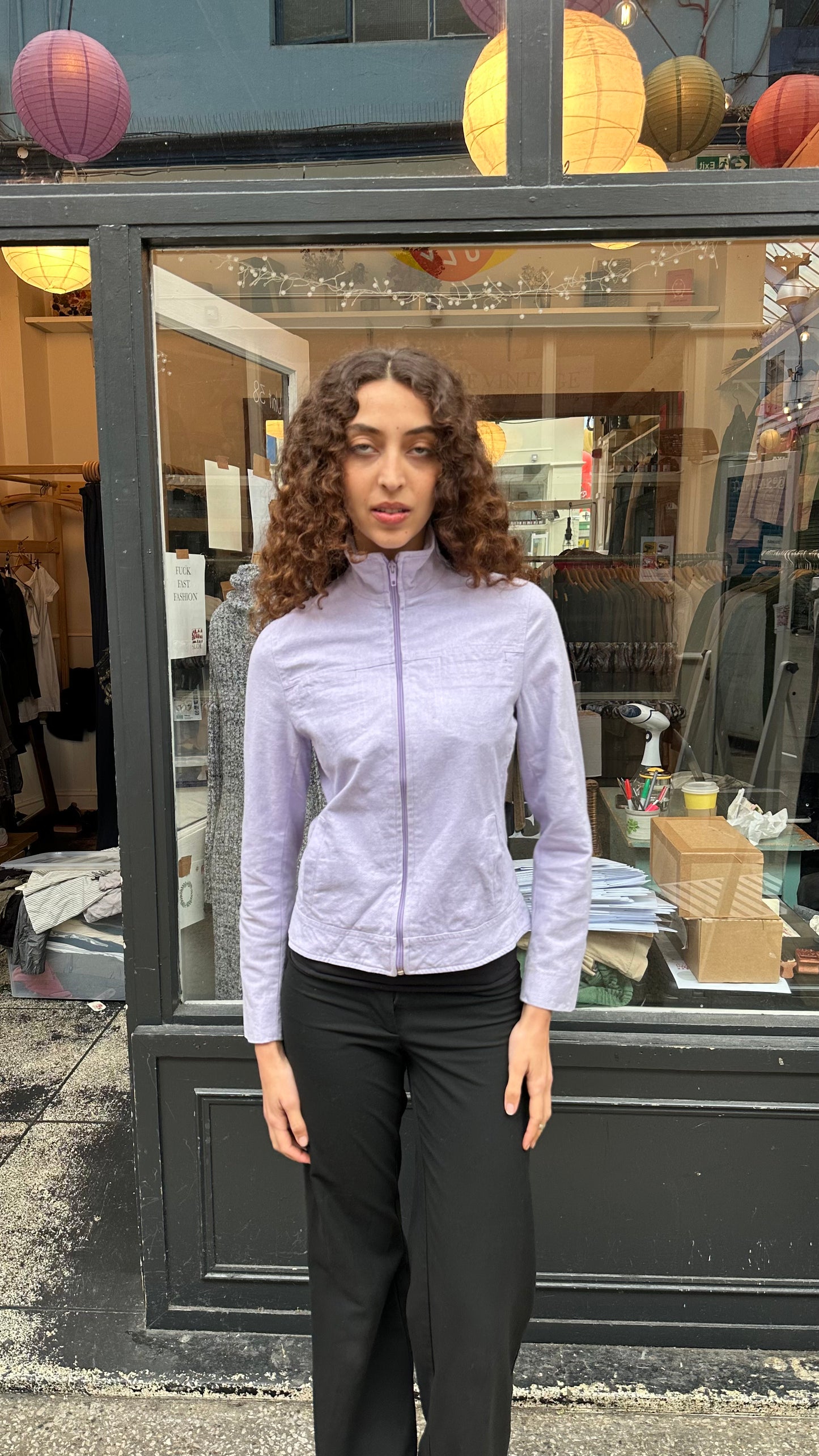 Purple cotton jacket
