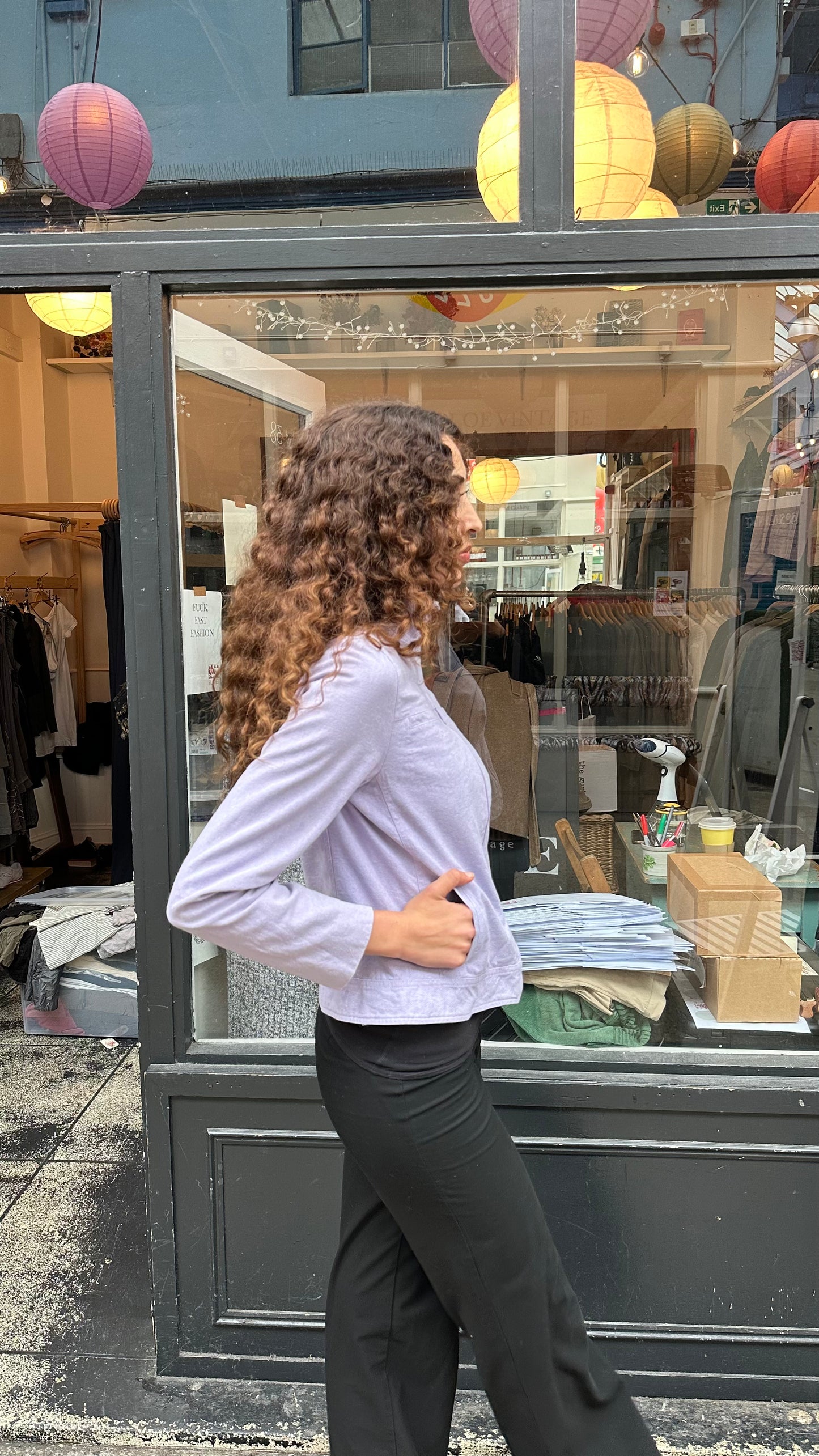 Purple cotton jacket