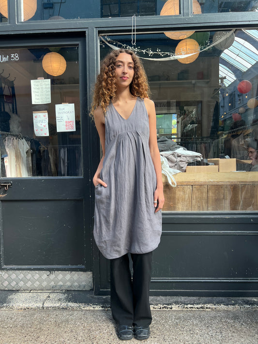 SARAH PACINI Grey Midi Dress