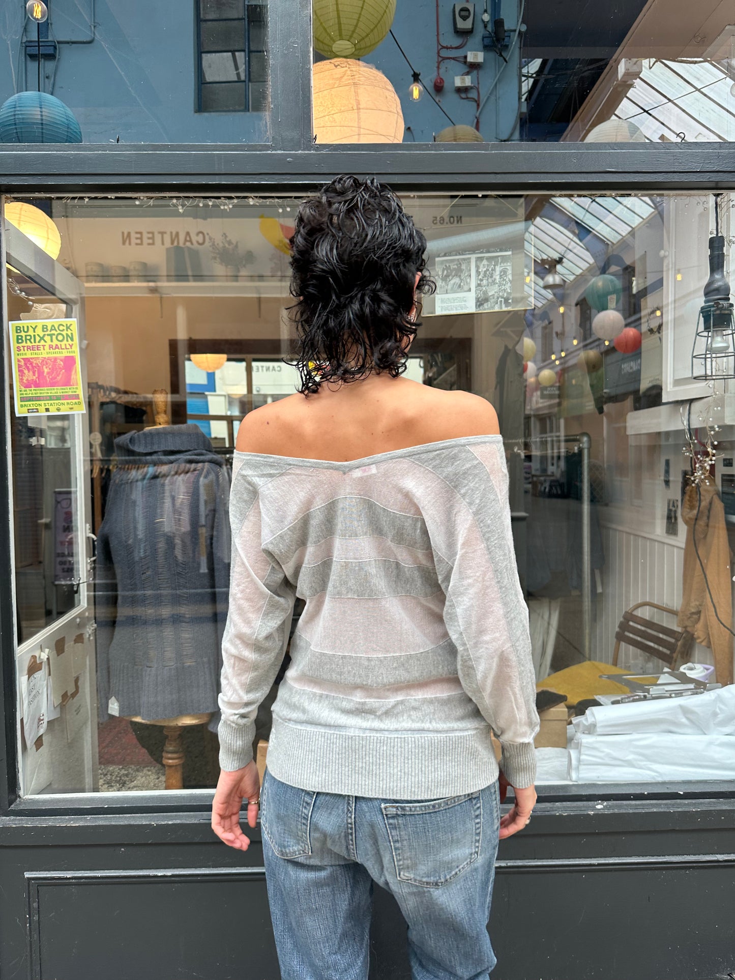 Nolita sheer cotton striped jumper