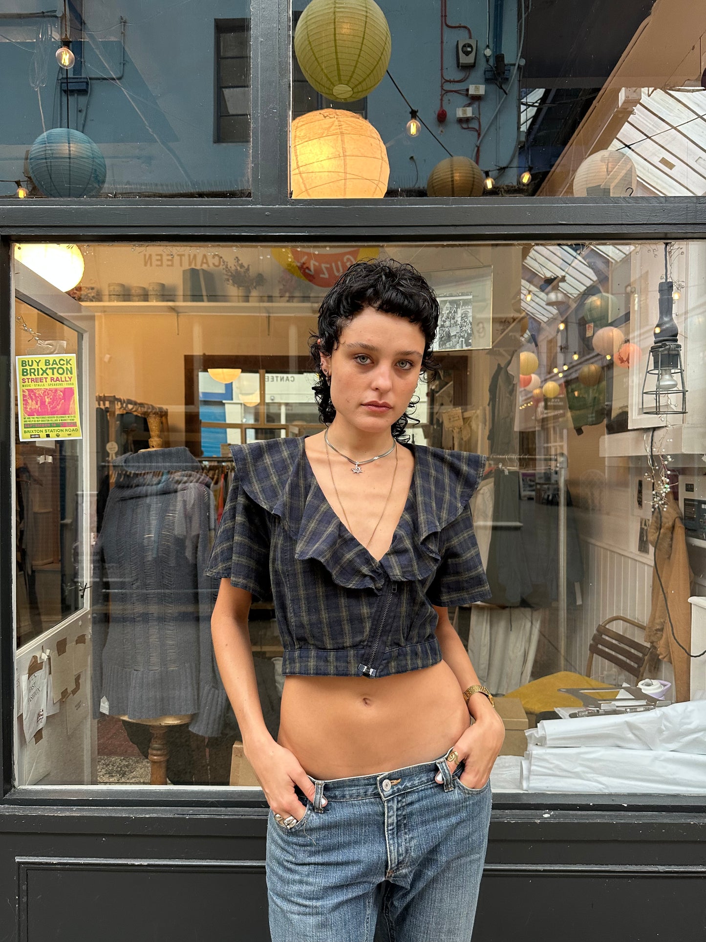 Tartan mini jacket