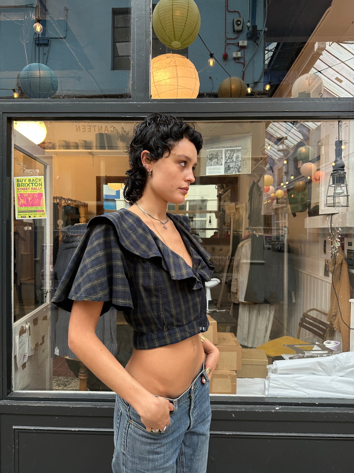 Tartan mini jacket