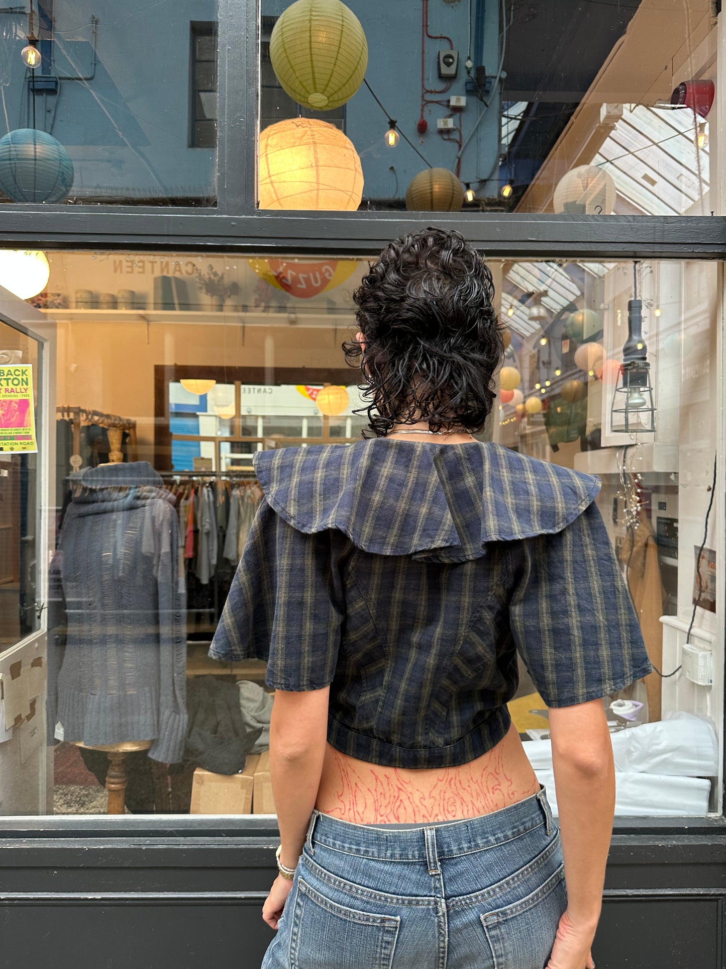 Tartan mini jacket