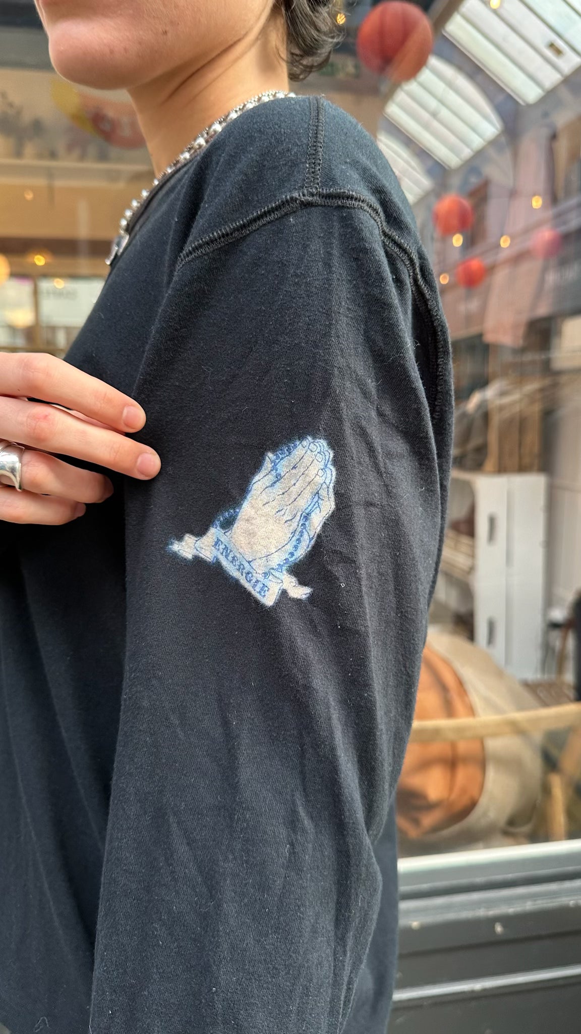 Long sleeve black top